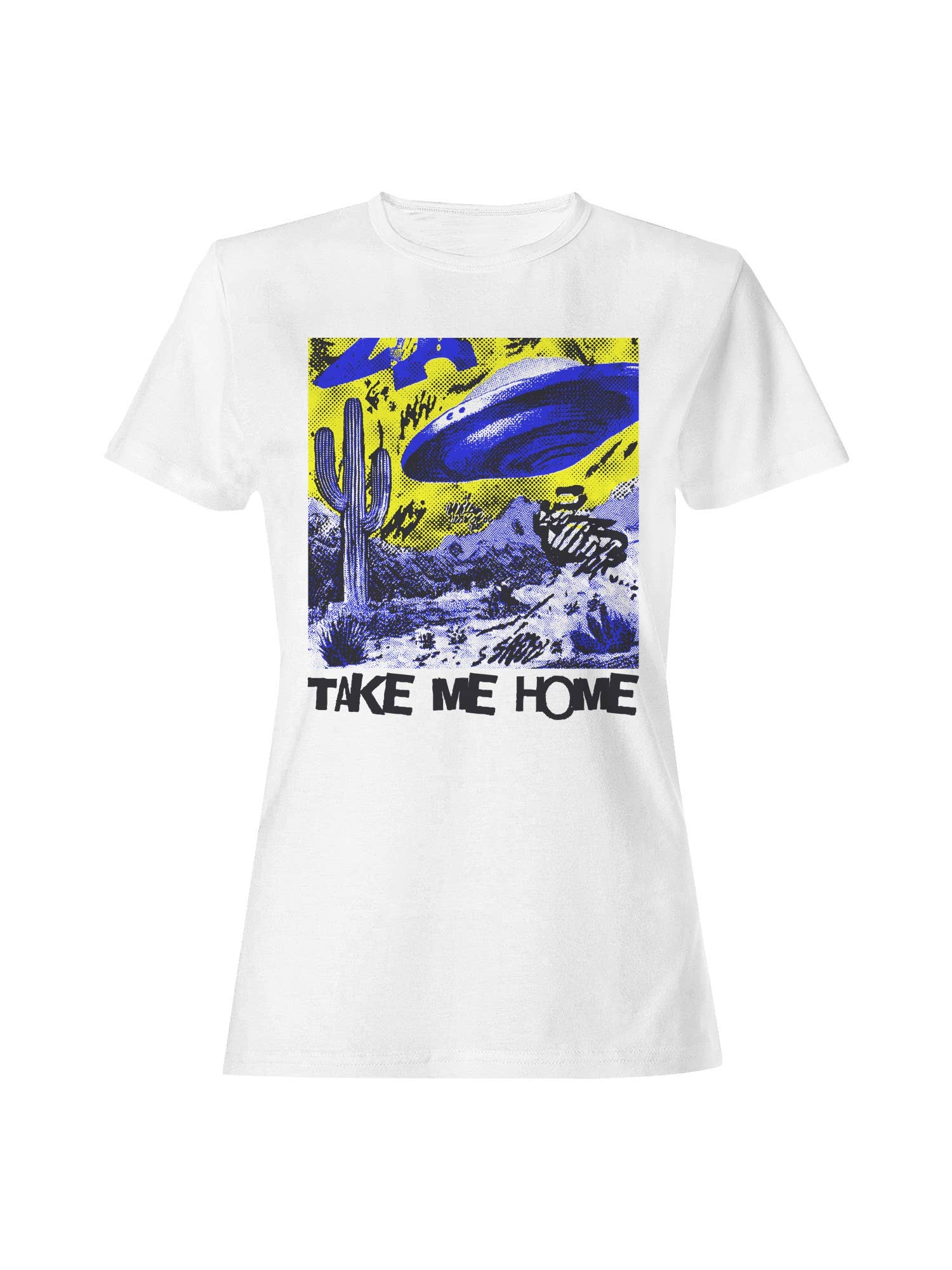 Ufo Cactus Desert Take Me Home Women's T-Shirt Hoodie, Sweatshirt | PodTeesHub.com
