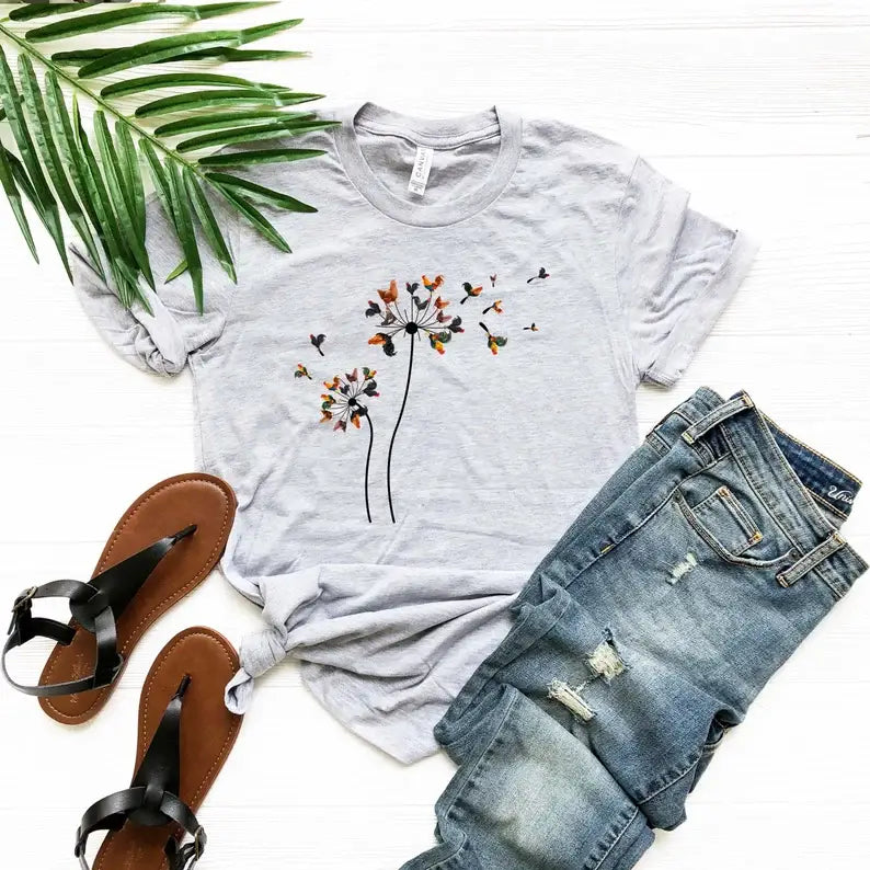 Dandelion Flower T-Shirt Hoodie, Sweatshirt | PodTeesHub.com