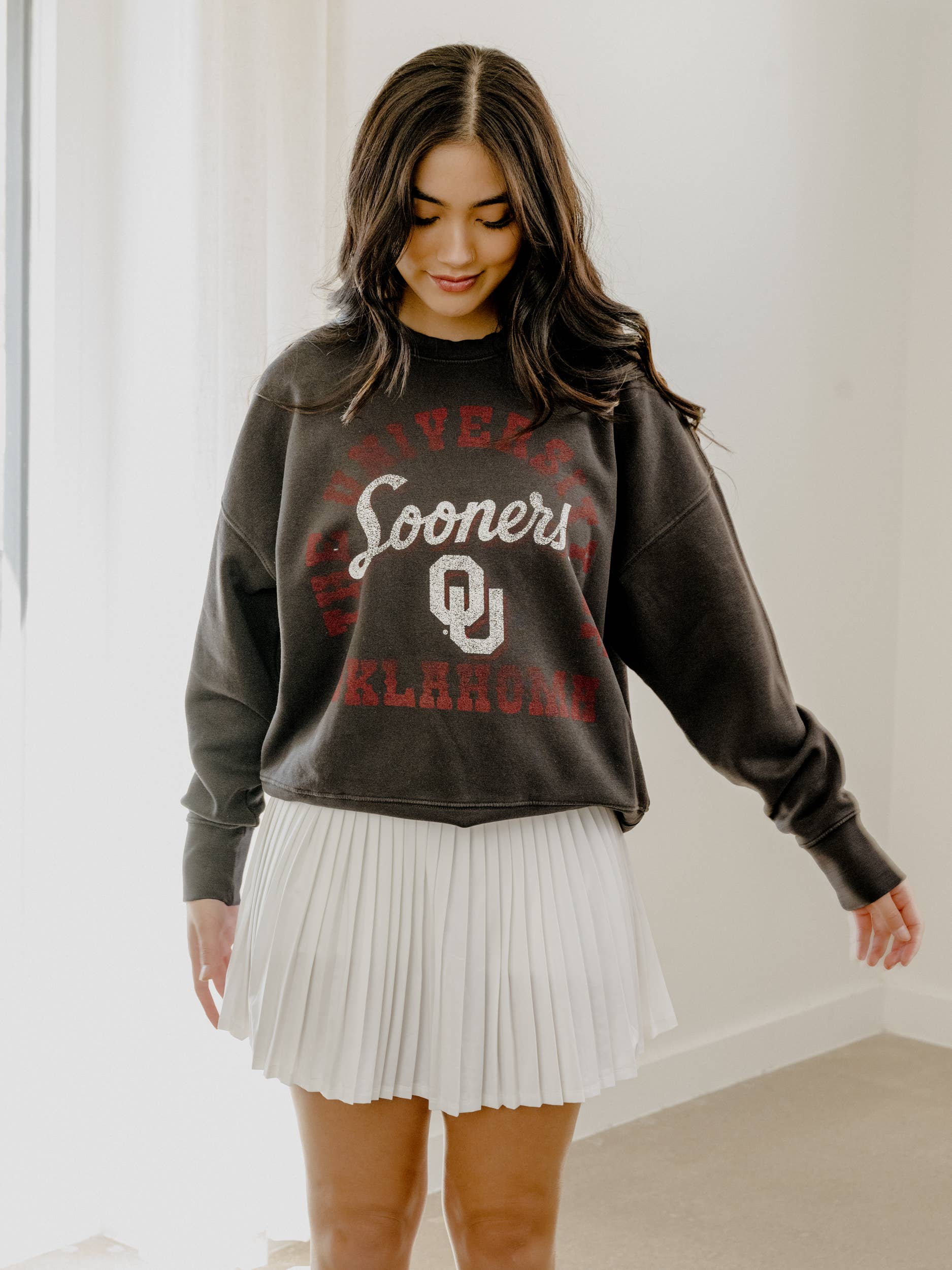 Ou Oklahoma Sooners Draft Charcoal Hi-Dive Sweatshirt T-Shirts, Hoodie | PodTeesHub.com