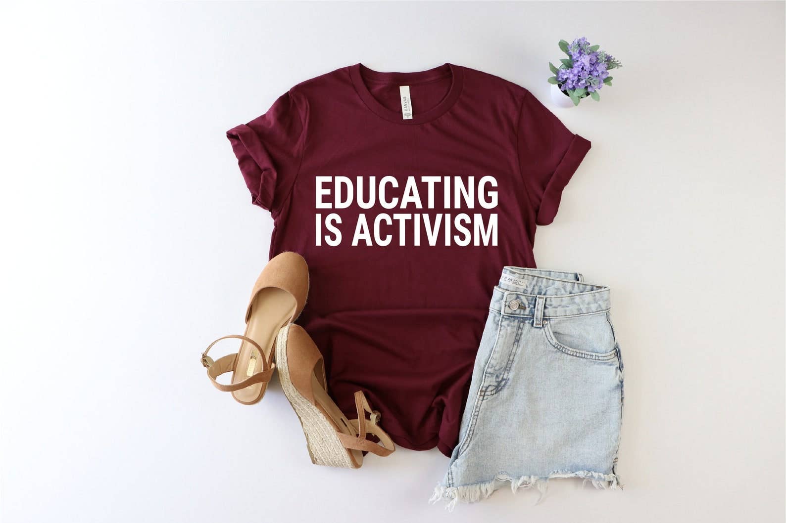 Educating Is Activism T-Shirt Hoodie, Sweatshirt | PodTeesHub.com