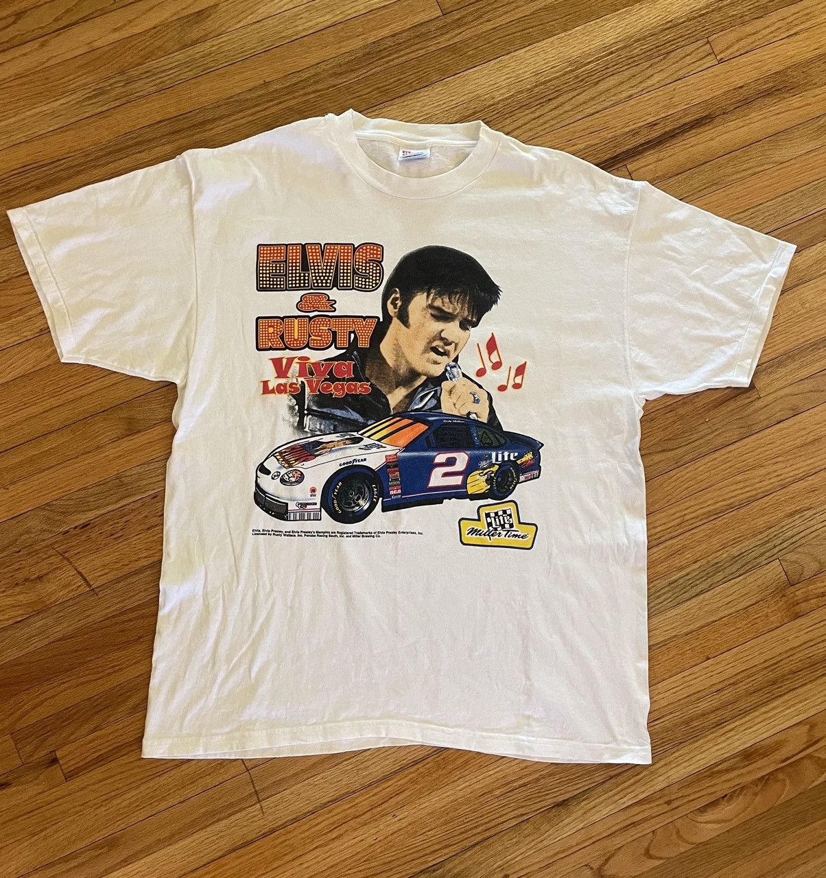 Nascar X Vintage Vintage 90 S Rusty Wallace X Elvis Presley Nascar T Shirt Hoodie, Sweatshirt | PodTeesHub.com