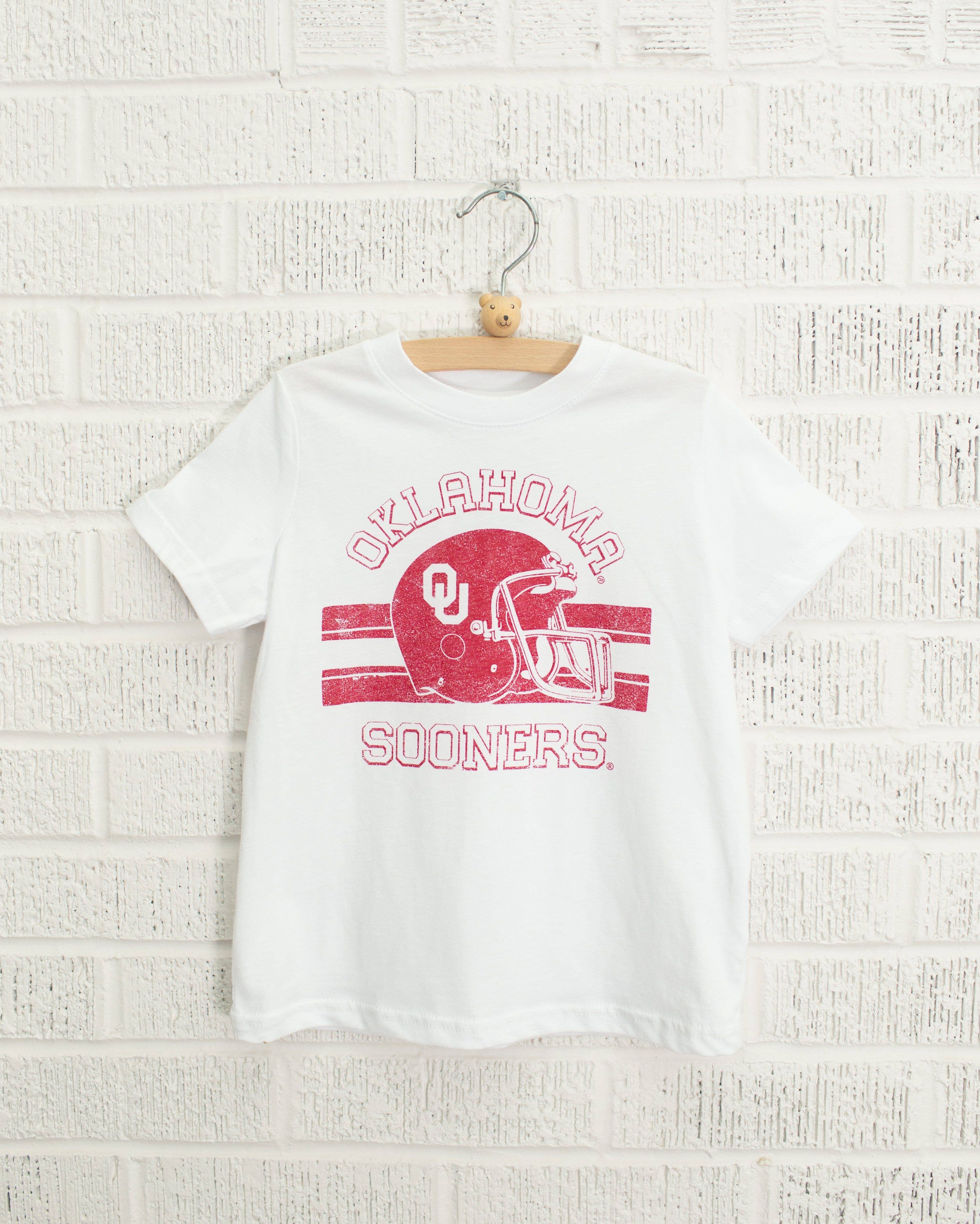 Children's Ou Sooners Champion Helmet White Tee Hoodie, Sweatshirt | PodTeesHub.com