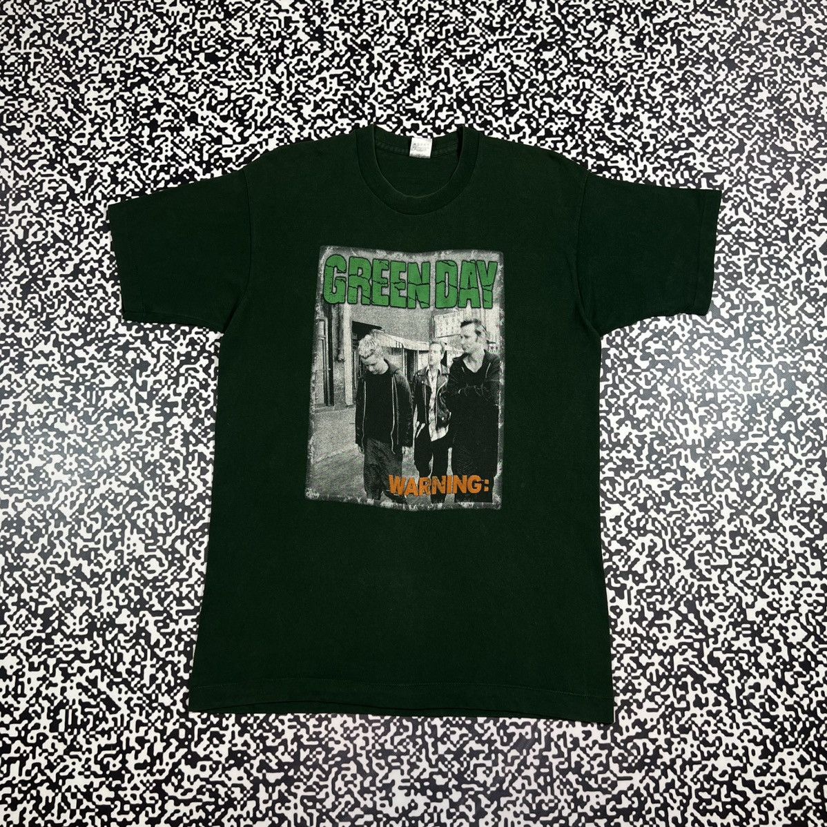 Band Tees Vintage 90s Green Day Warning Rare Band Rock Tour T Shirt Hoodie, Sweatshirt | PodTeesHub.com