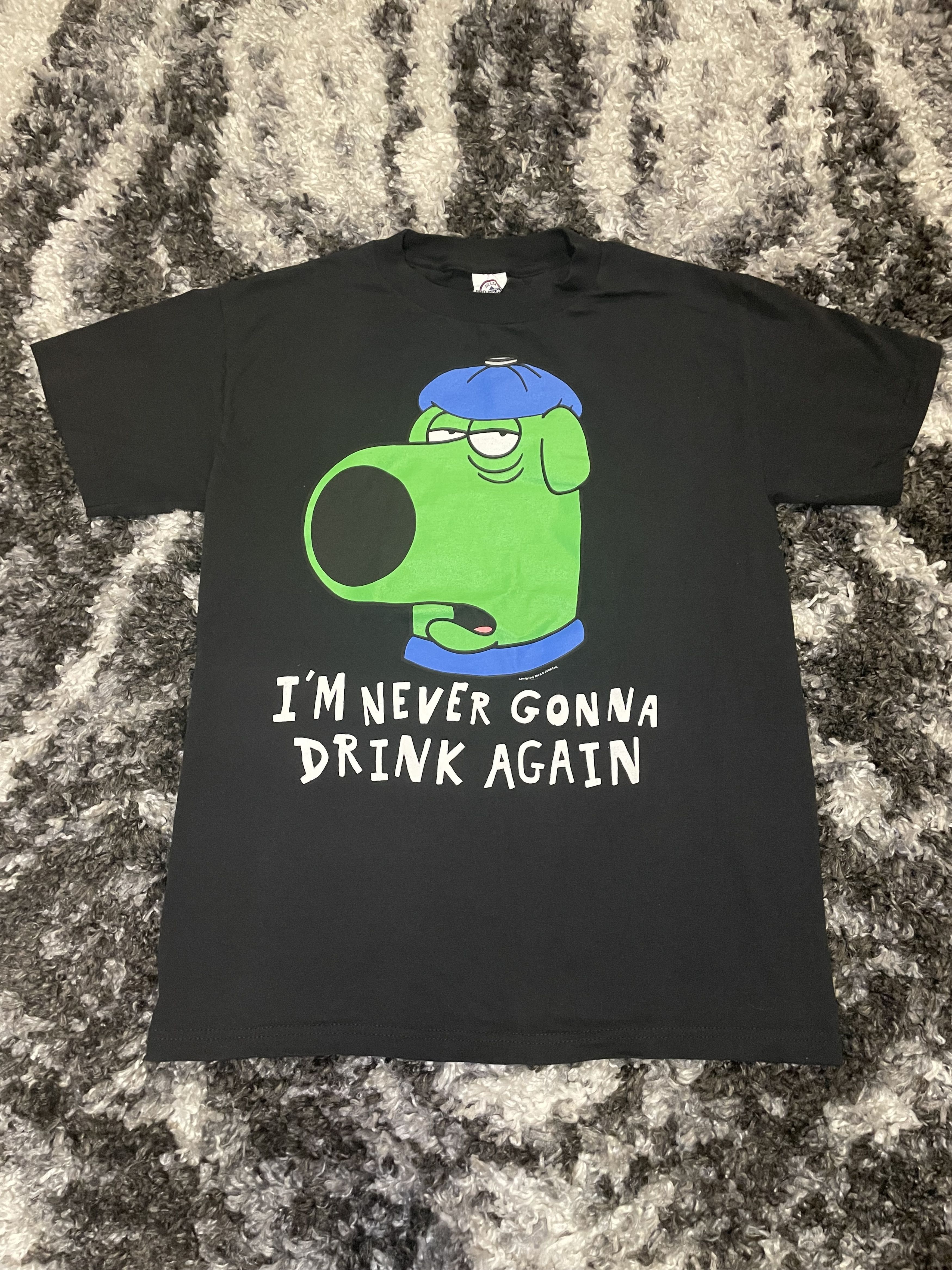 Delta Vintage Y2k Family Guy I M Never Gonna Drink Again Size S T-Shirts, Hoodie, Sweatshirt | PodTeesHub.com