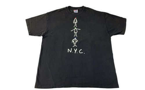 Vintage 90s Nyc New York City Stick Man Printed Tee Hoodie, Sweatshirt | PodTeesHub.com