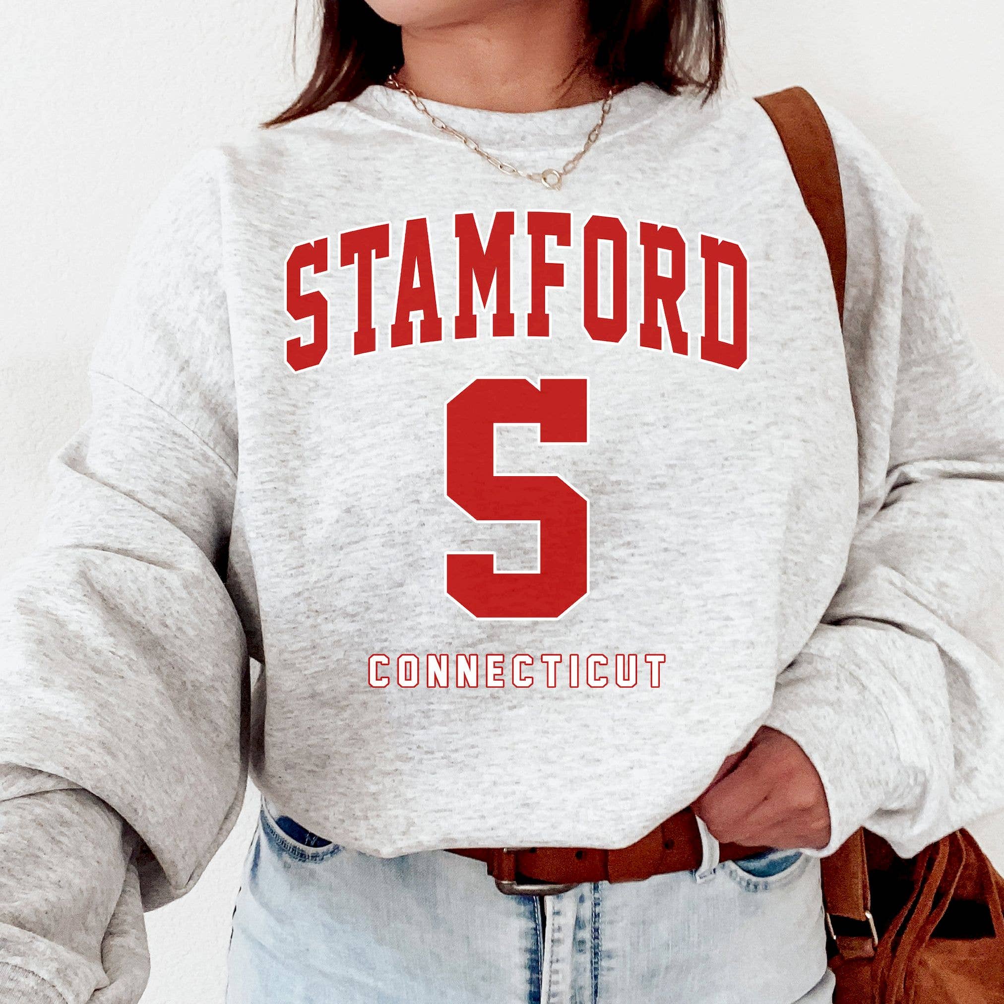 Vintage Stamford Connecticut Crewneck Sweatshirt T-Shirts, Hoodie | PodTeesHub.com