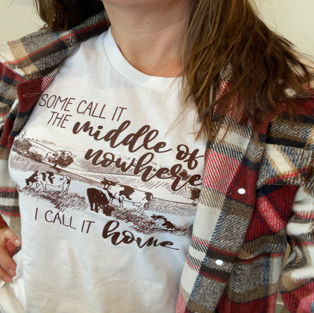 Middle of Nowhere Tee Hoodie, Sweatshirt | PodTeesHub.com