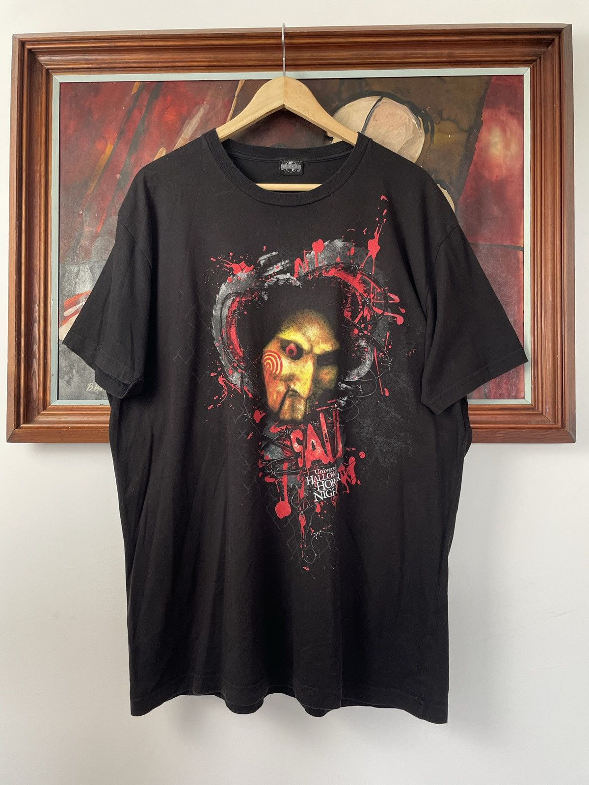 Universal Studios Vintage Y2k Halloween Horror Nights 2009 Saw Movie Tee Rare Hoodie, Sweatshirt | PodTeesHub.com