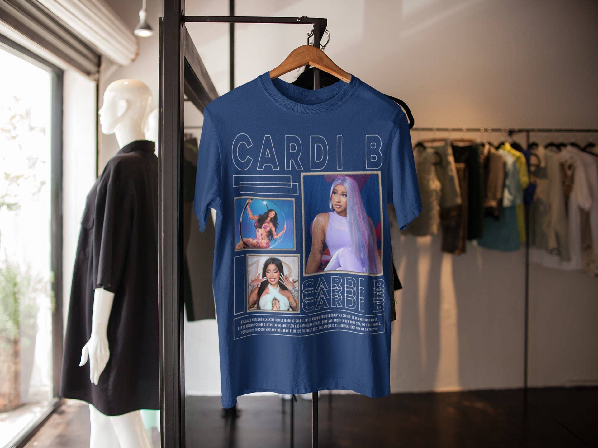 Cardi B Vintage 90s Graphic Tee Limited Edition Retro Shirt Hoodie, Sweatshirt | PodTeesHub.com