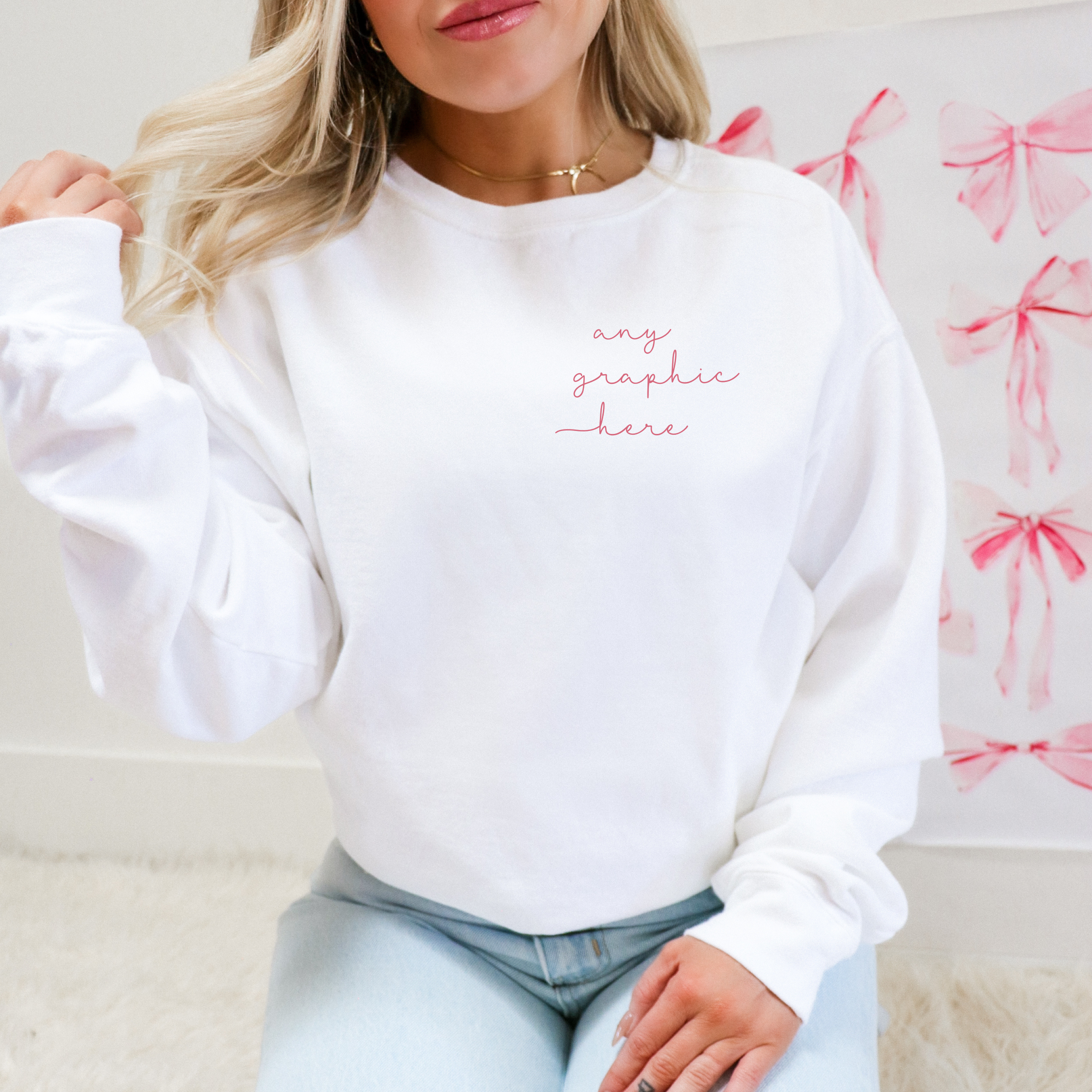 Custom Branded Sweatshirt - Free Mockup Included T-Shirts, Hoodie | PodTeesHub.com