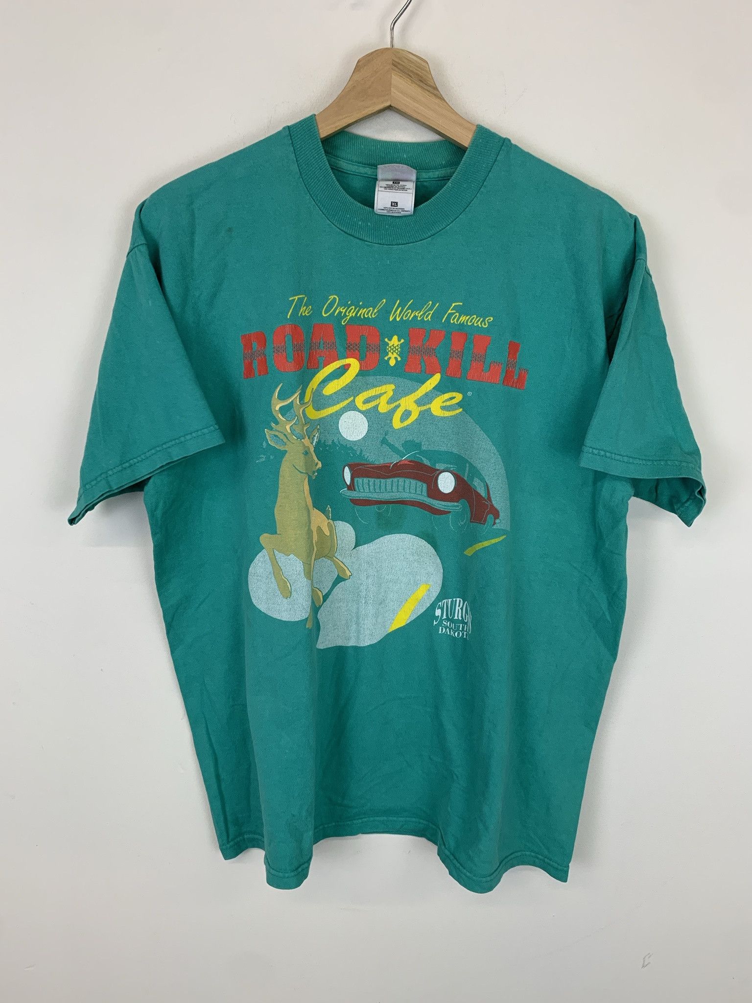 Vintage Roadkill Cafe Your Grill Ours Sturgis Sd 90s Size Xl T-Shirts, Hoodie, Sweatshirt
