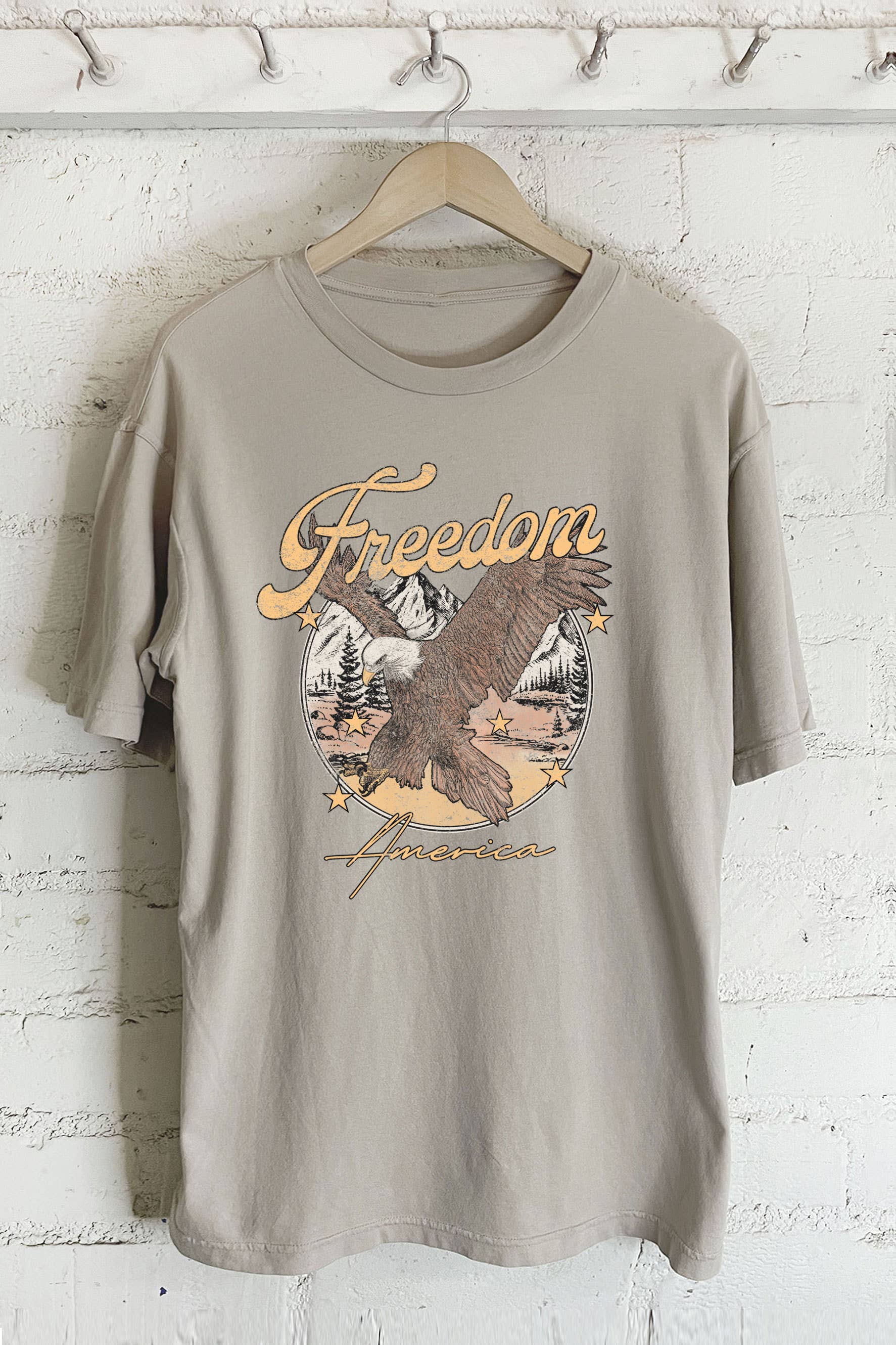 Freedom America-Oversized Tee Hoodie, Sweatshirt | PodTeesHub.com