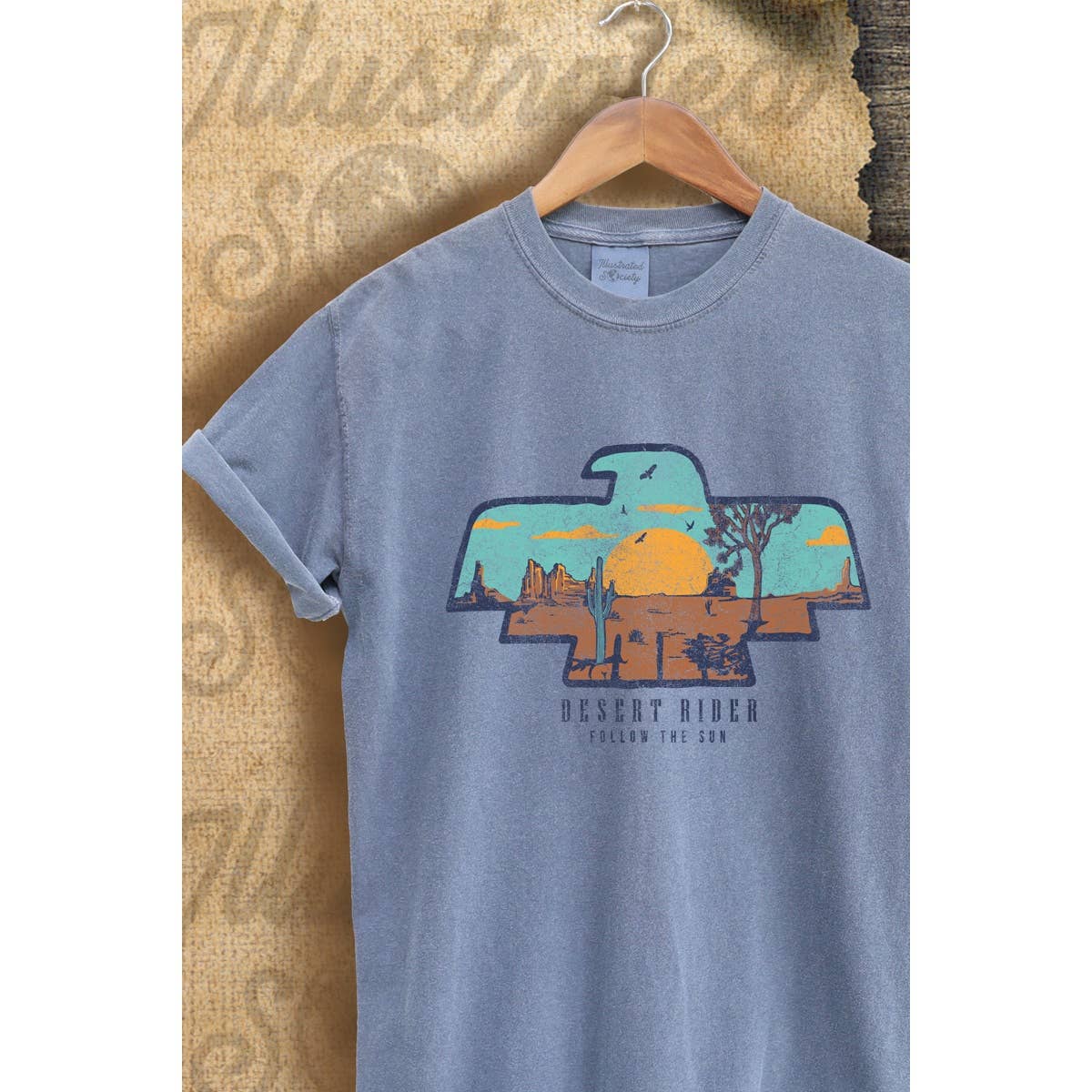 Desert Rider  Vintage Graphic  Tee Hoodie, Sweatshirt | PodTeesHub.com