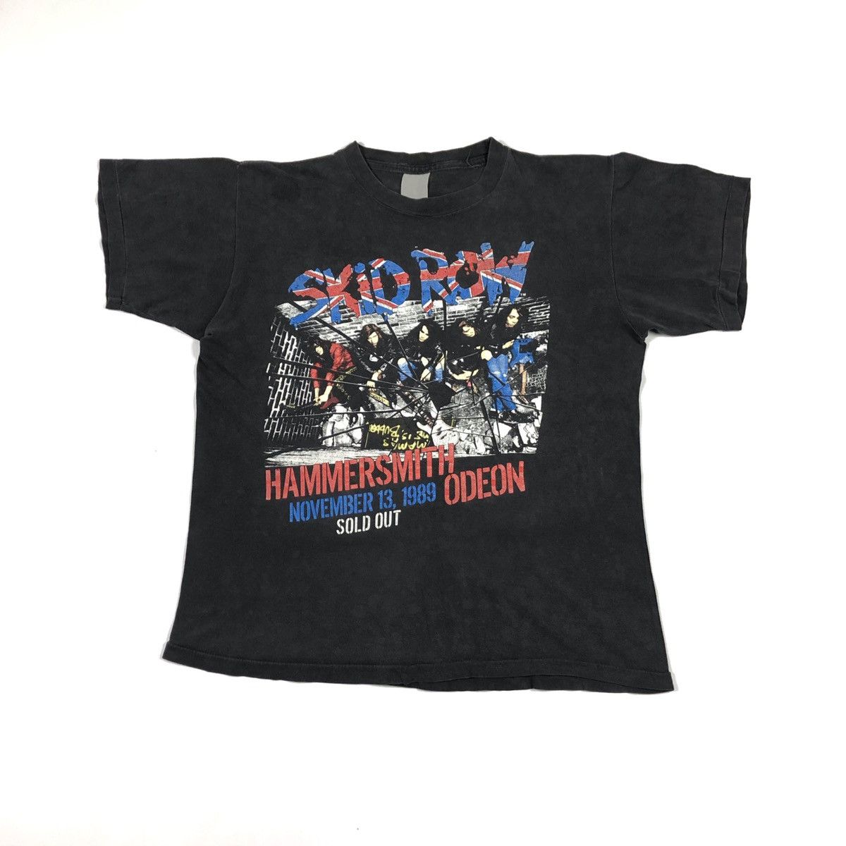 Band Tees 1980 S Vintage Skid Row Hammersmith Odeon Concert Tee Hoodie, Sweatshirt | PodTeesHub.com