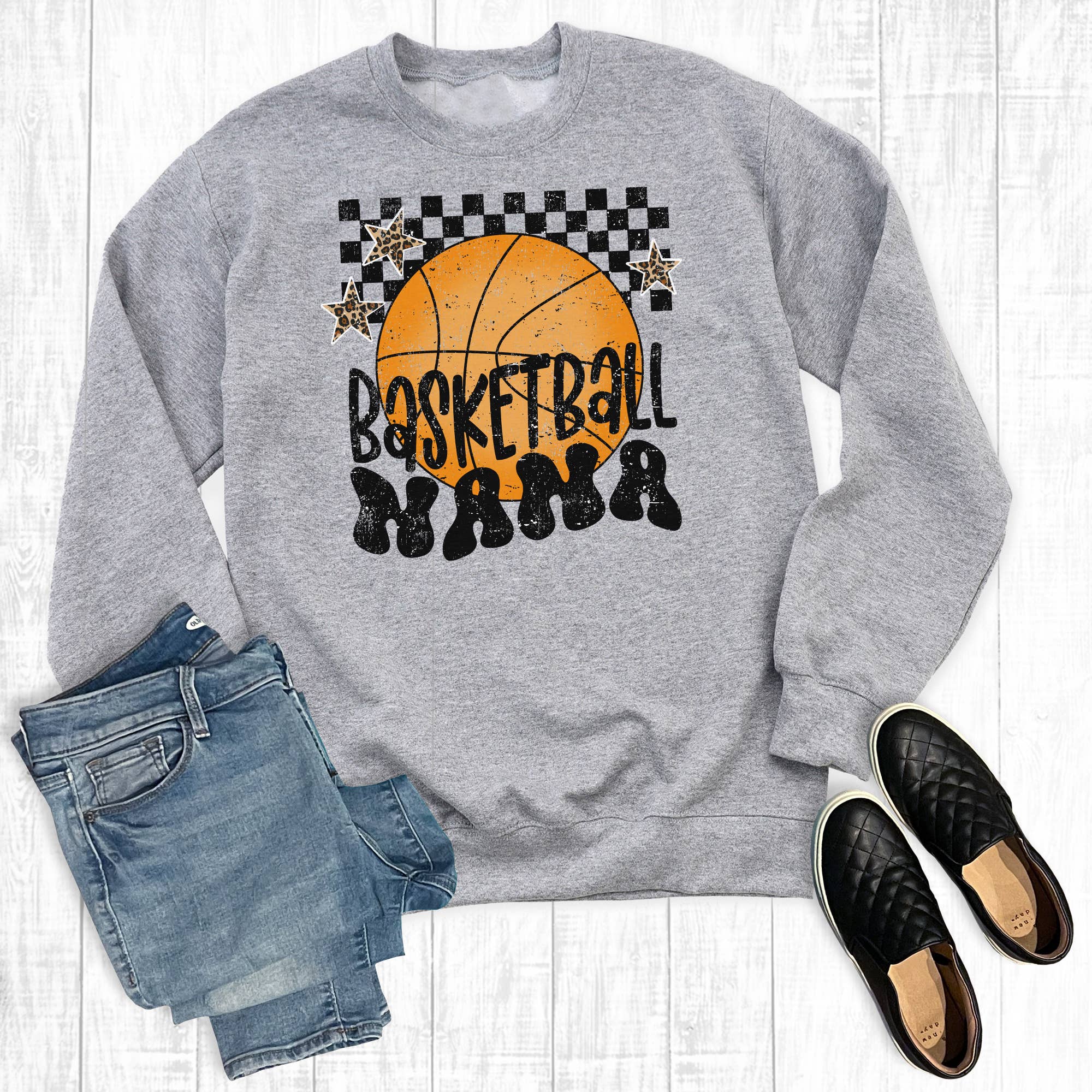 Retro Basketball Nana Sweatshirt T-Shirts, Hoodie | PodTeesHub.com