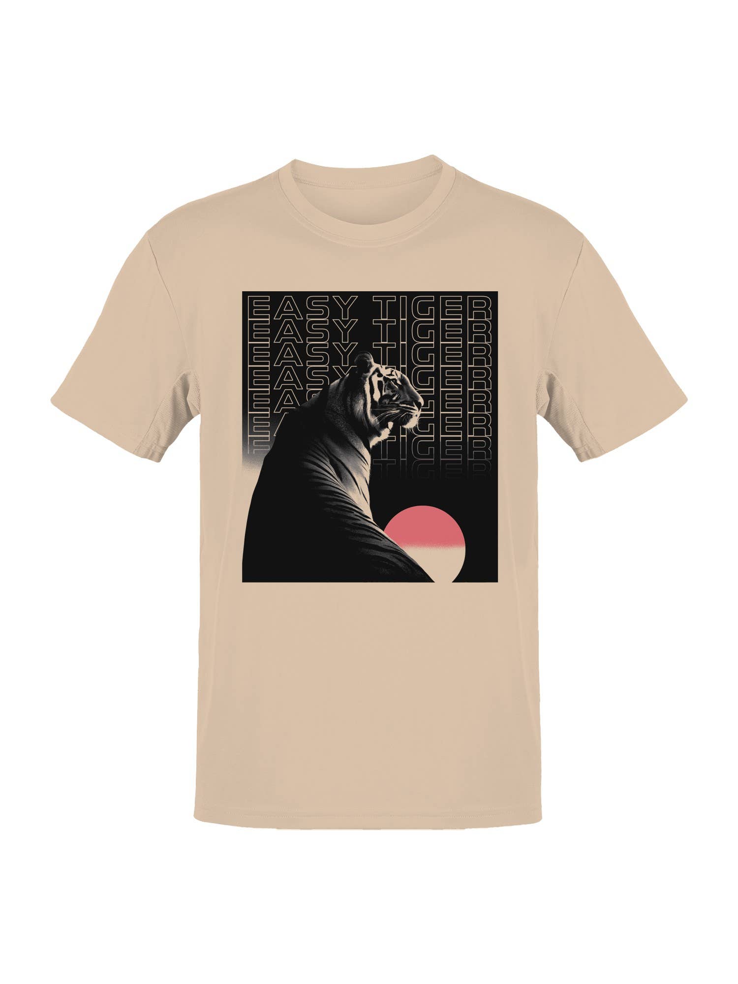 Lunar Sunset Easy Tiger Art Men's T-Shirt Hoodie, Sweatshirt | PodTeesHub.com