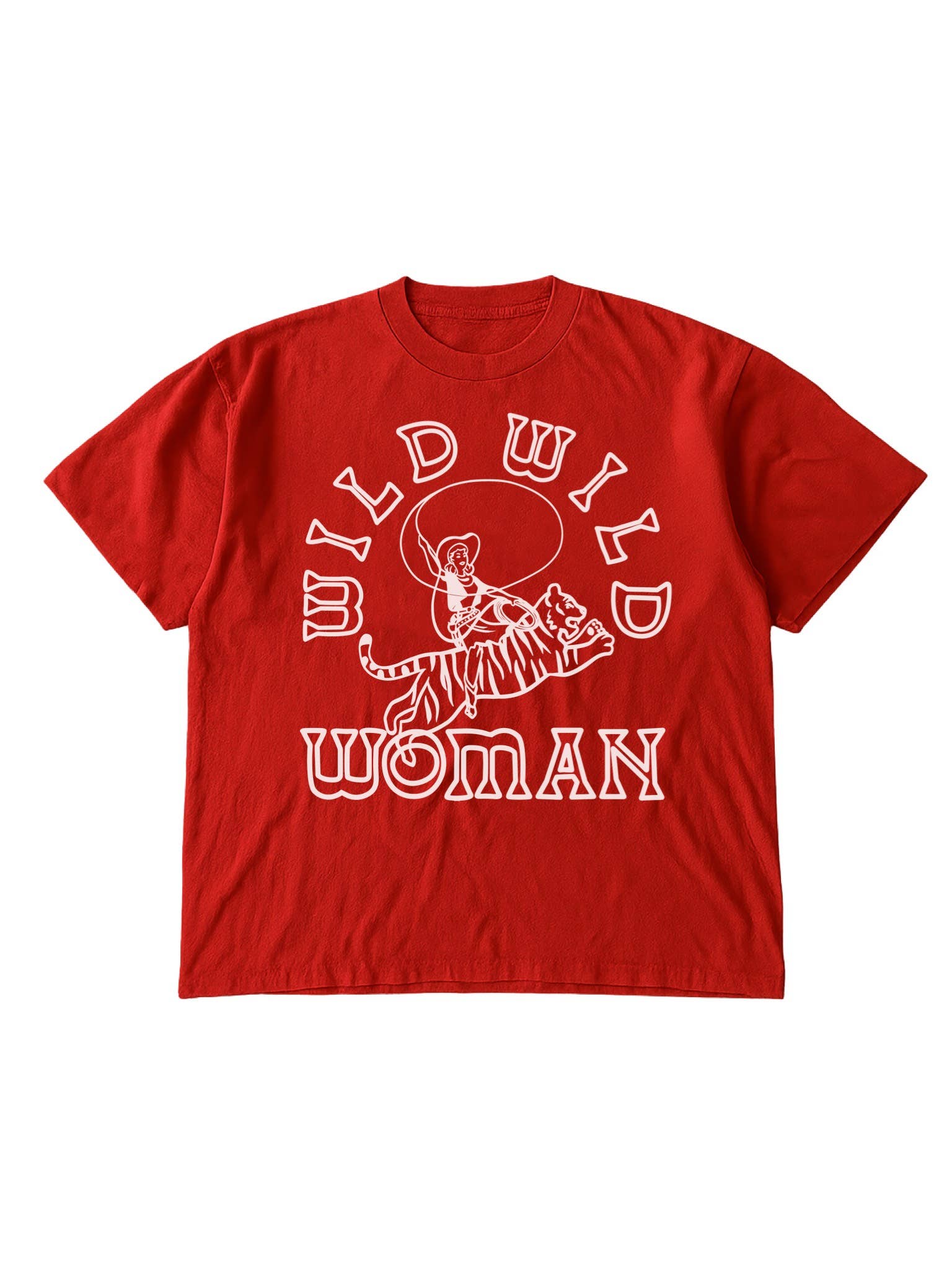 Wild Wild Woman Feminist Graphic Tee - Red Hoodie, Sweatshirt | PodTeesHub.com