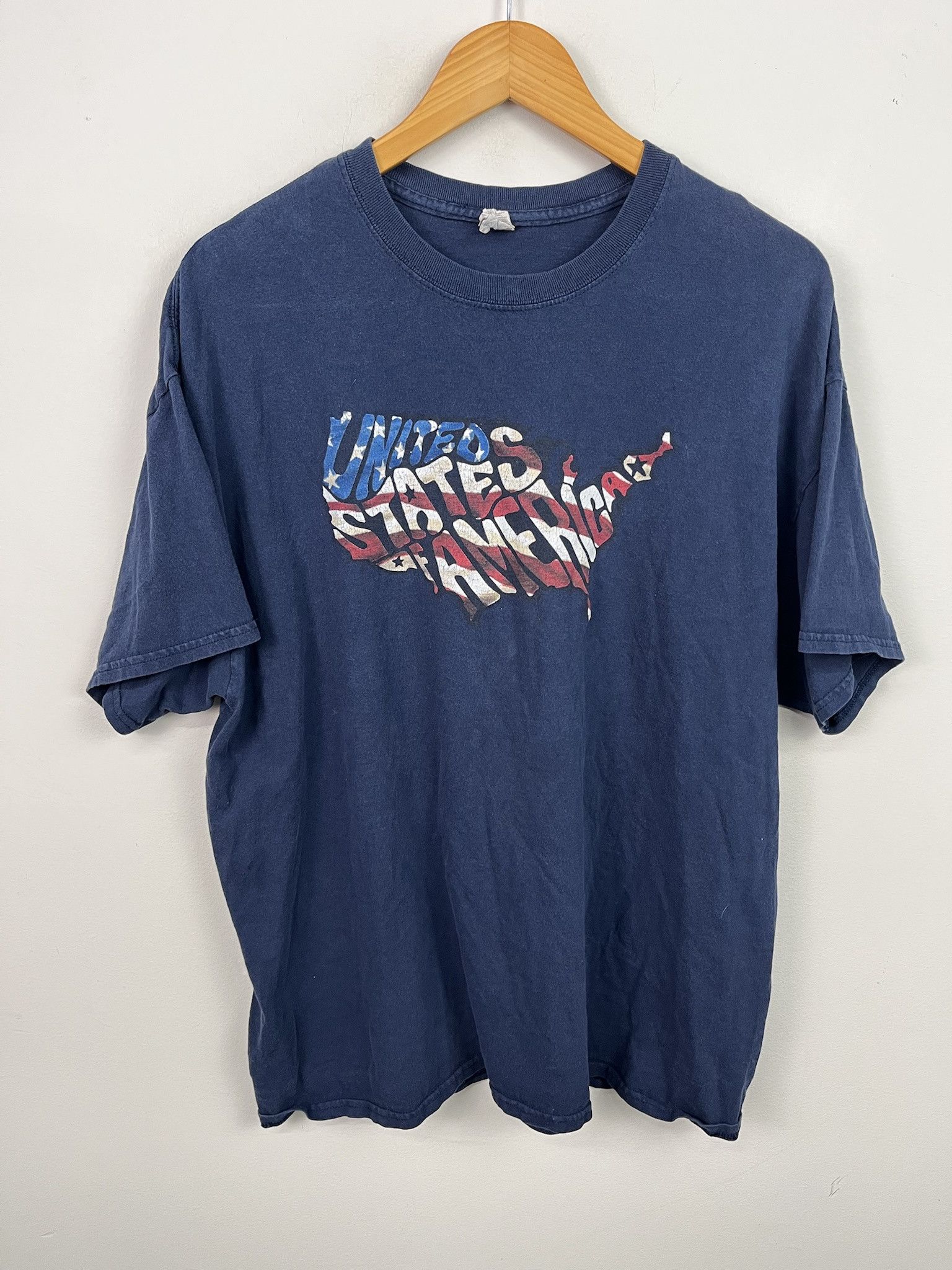 Vintage Y2k United States Of America T Shirt Size Xl Hoodie, Sweatshirt | PodTeesHub.com