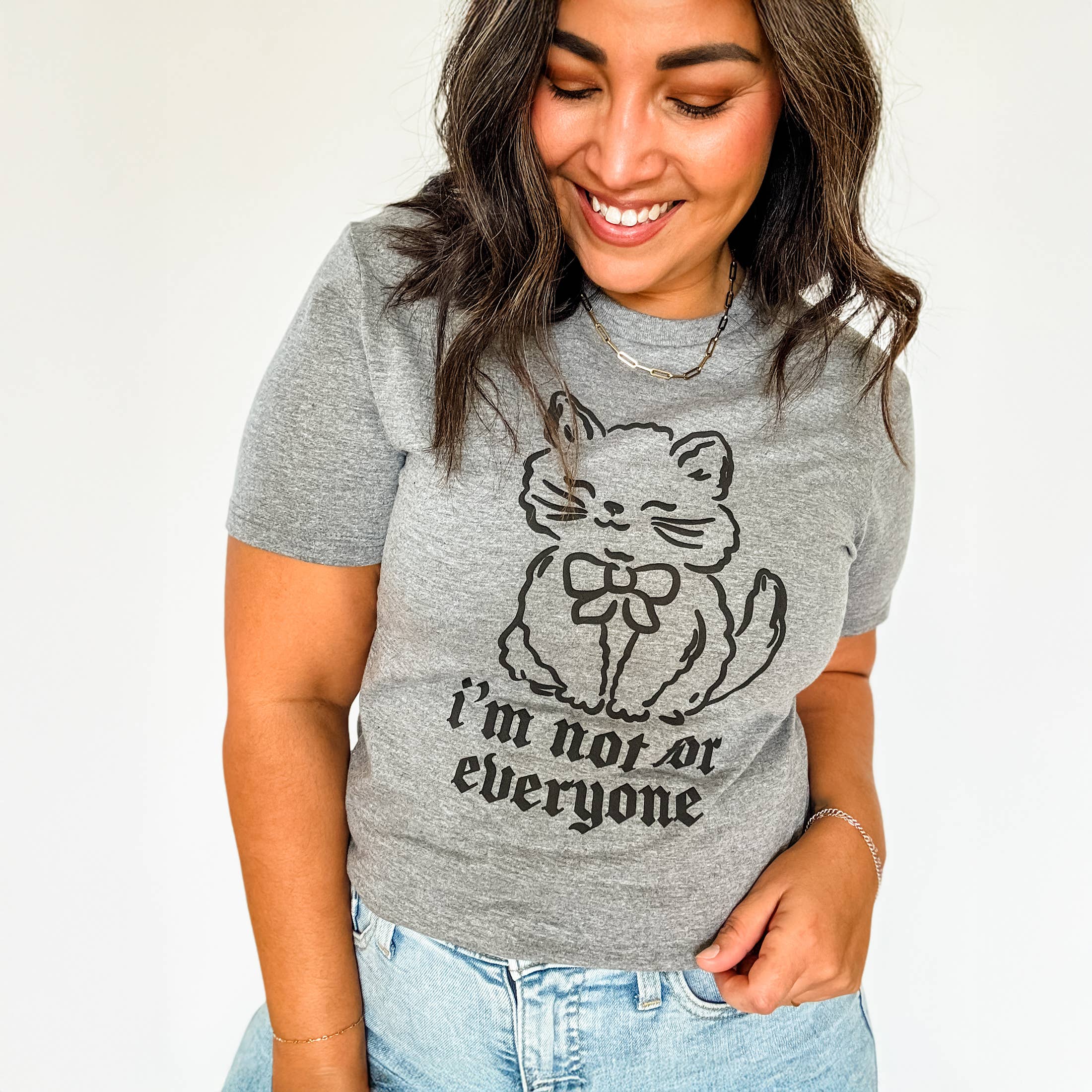 Funny Cat Graphic Tee I Am Not For Everyone Shirt Hoodie, Sweatshirt | PodTeesHub.com