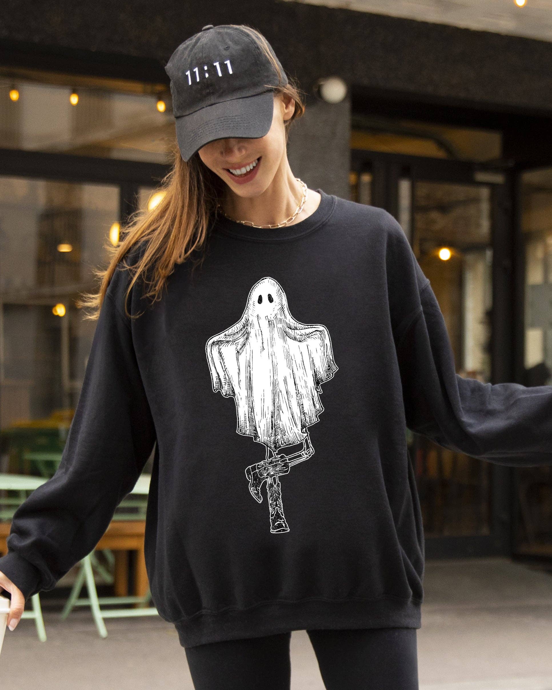 Western Ghost, Cowboy, Skeleton, Halloween Sweatshirt T-Shirts, Hoodie | PodTeesHub.com