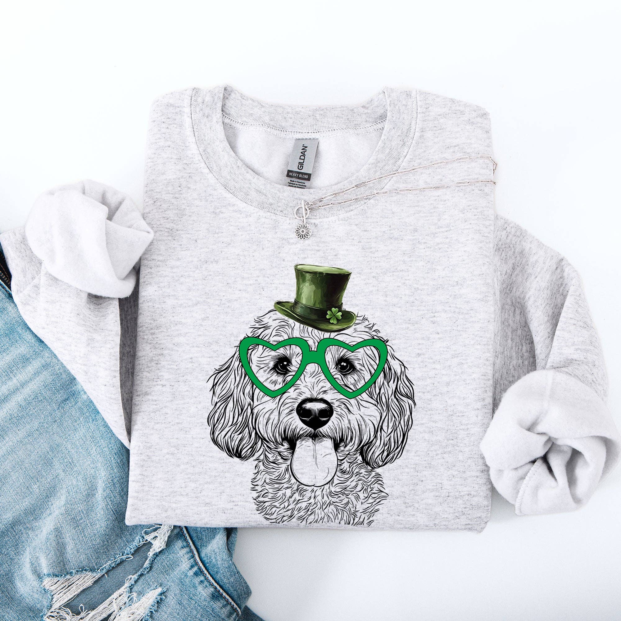 Cockapoo, Dog, St Patrick's Day, Lucky, Irish Sweatshirt T-Shirts, Hoodie | PodTeesHub.com