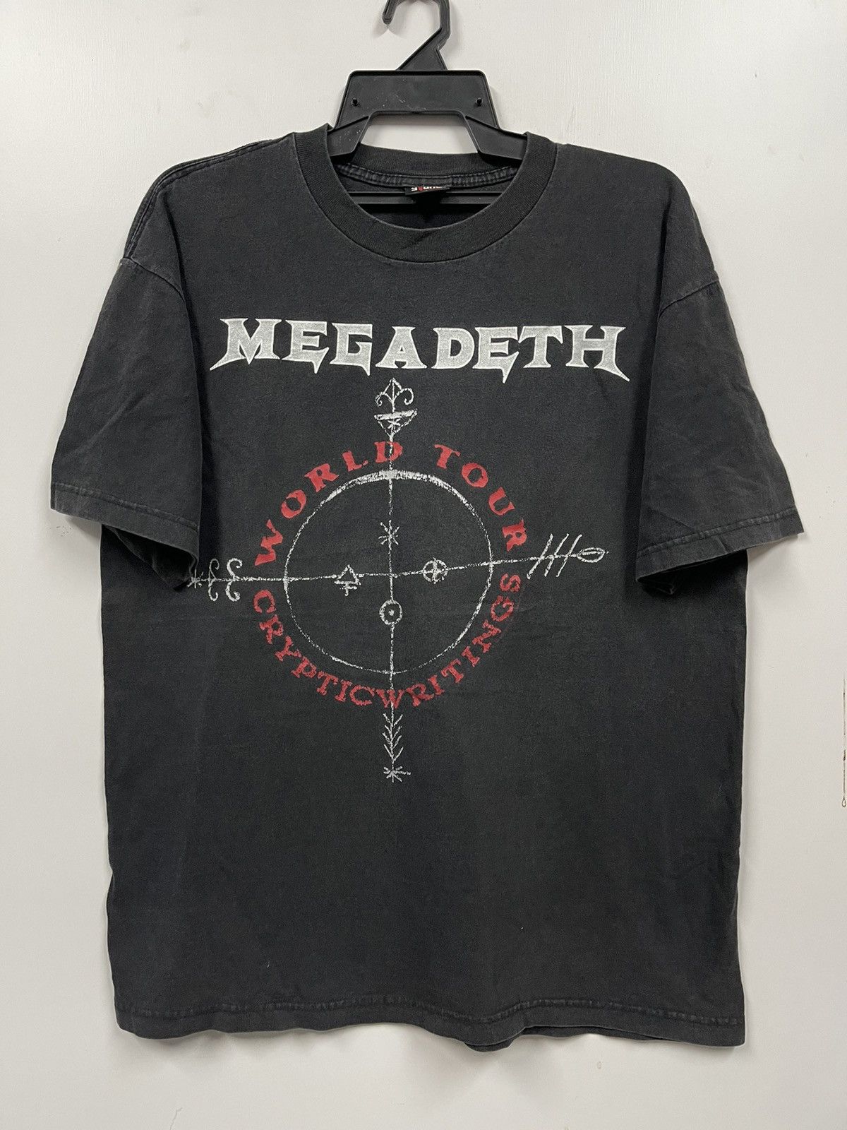 Vintage 1997 Megadeth World Tour T Shirt Faded 90s Hoodie, Sweatshirt | PodTeesHub.com