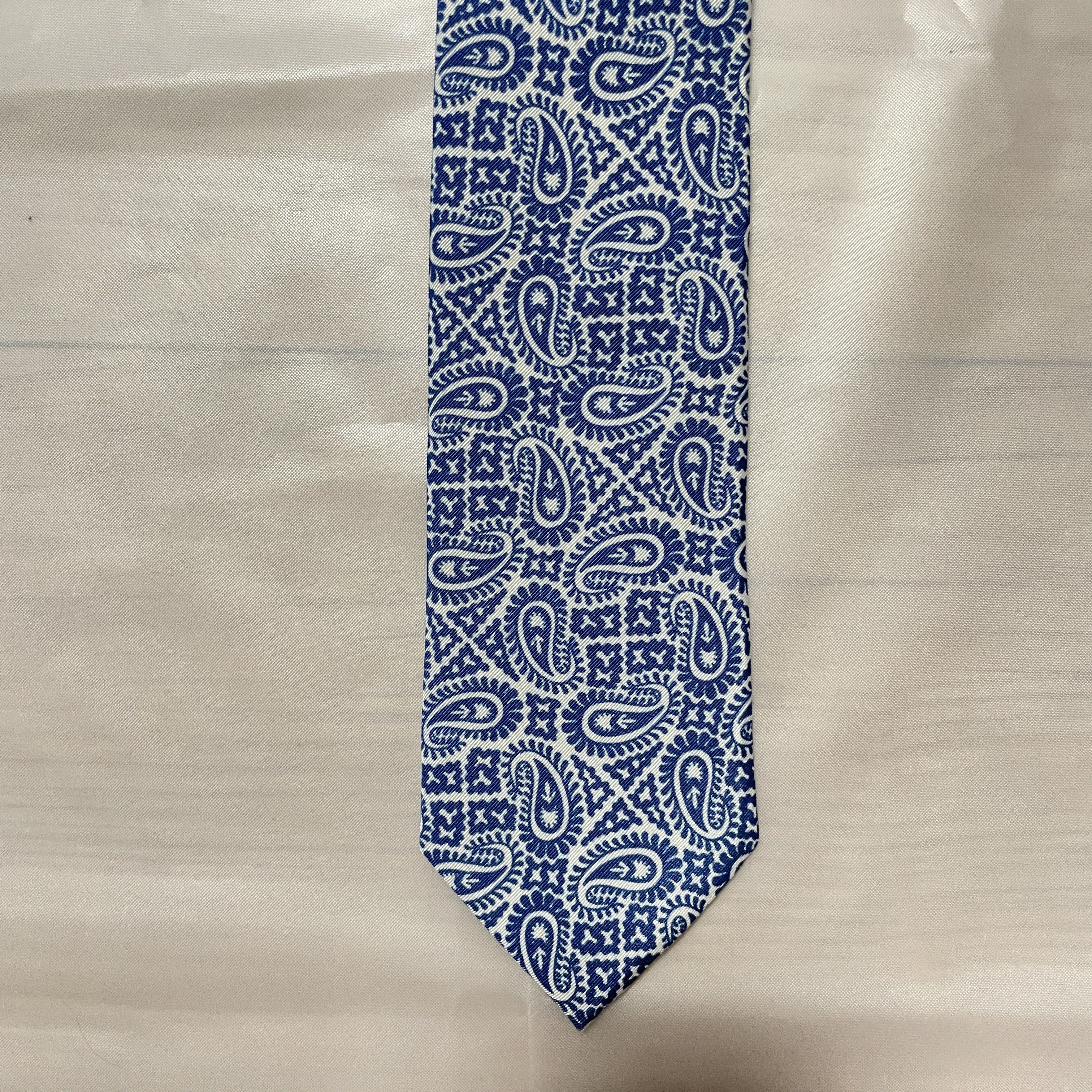 S Drake S Silk Mixture Tie Blue Paisley Pattern T-Shirts, Hoodie, Sweatshirt