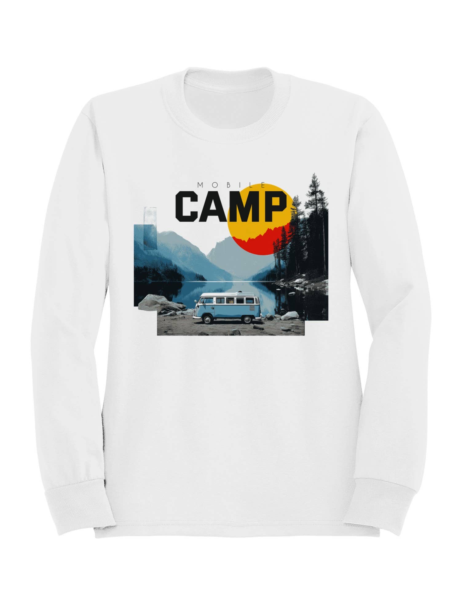 Retro Van Adventure Graphic Women's Sweatshirt T-Shirts, Hoodie | PodTeesHub.com