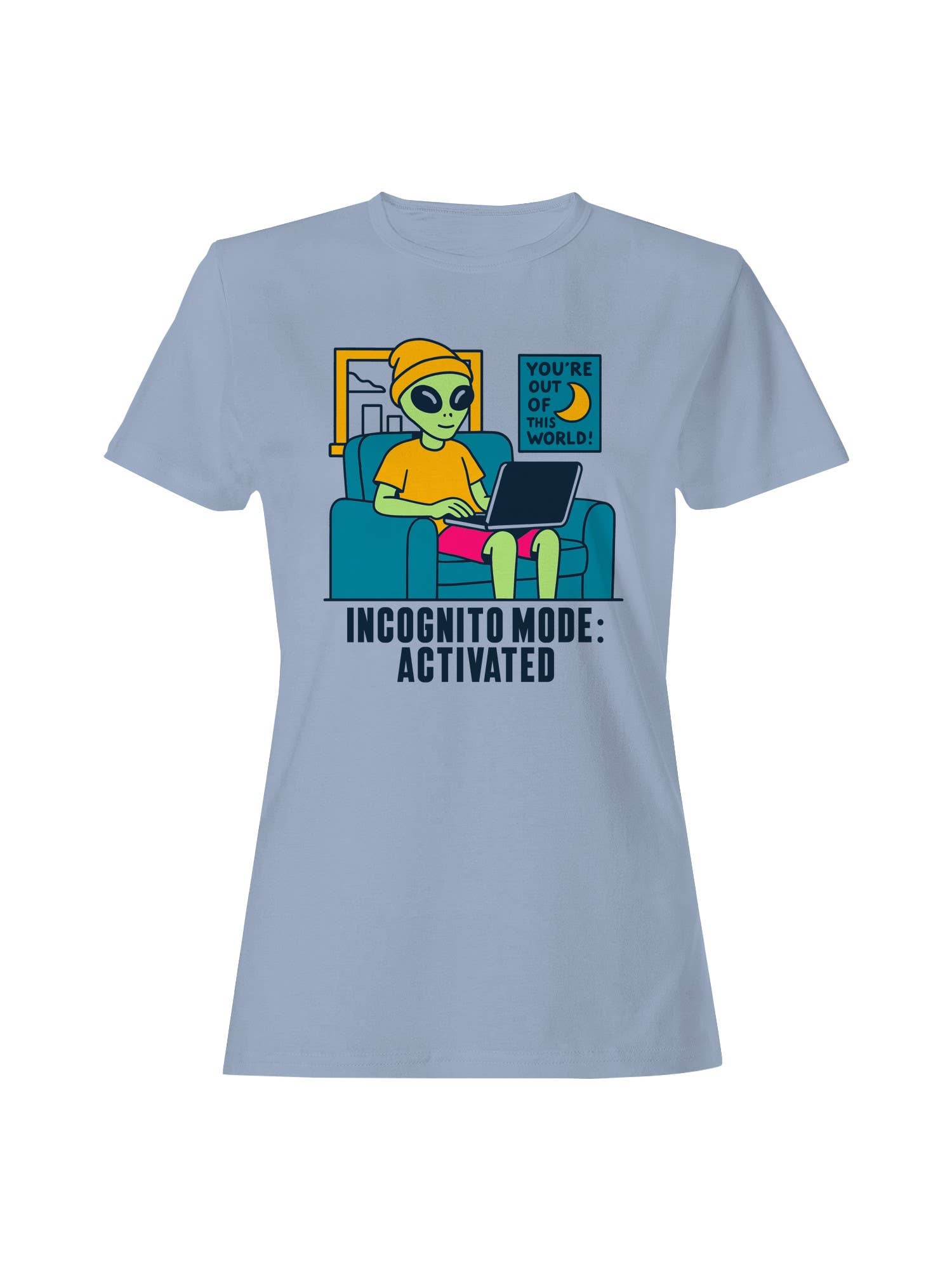 Alien Incognito Mode Activated Women's T-Shirt Hoodie, Sweatshirt | PodTeesHub.com