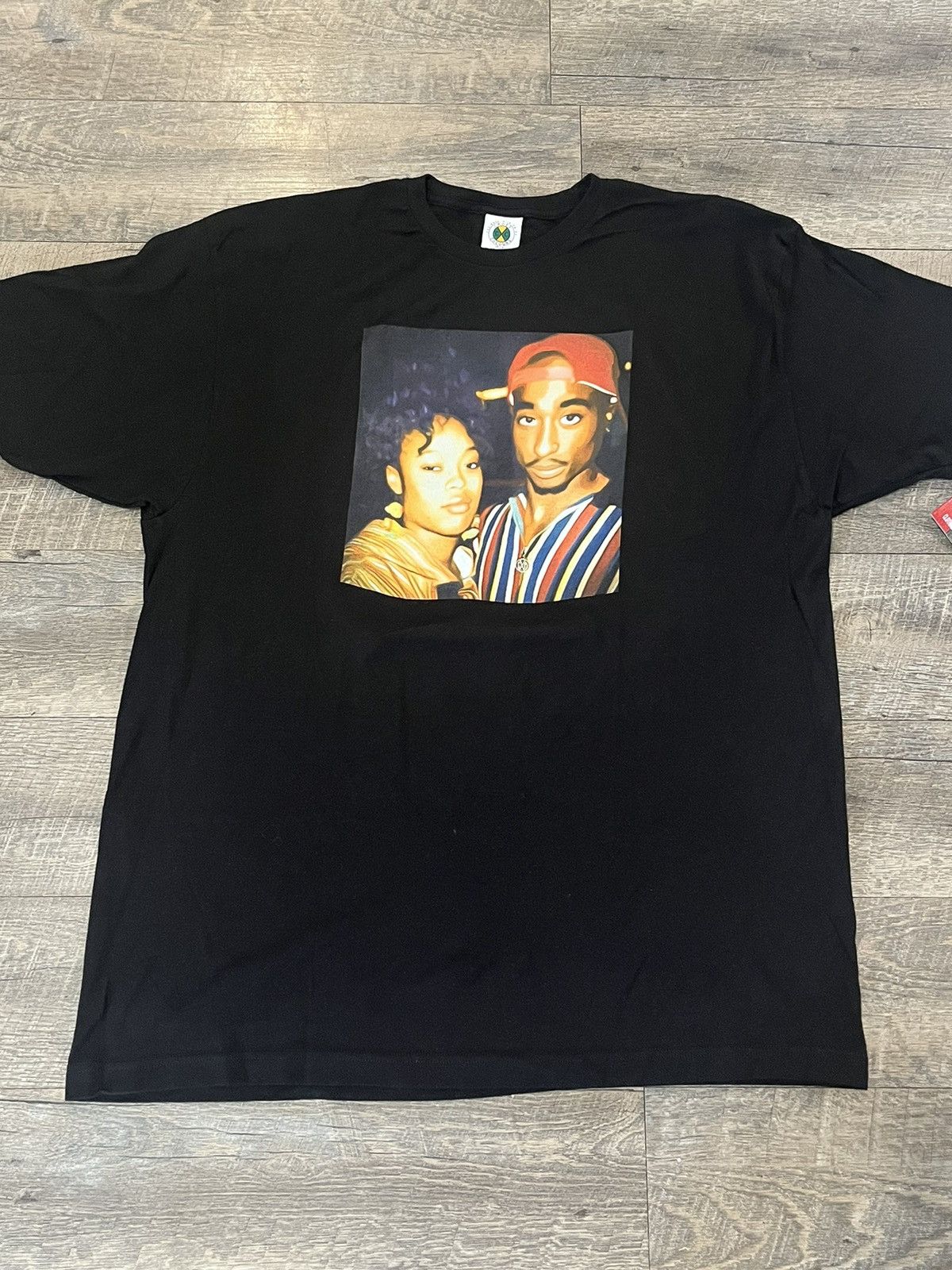 Makaveli X Rap Tees Cross Colours Tupac Black Tee Shirt Size 2xl Hoodie, Sweatshirt | PodTeesHub.com