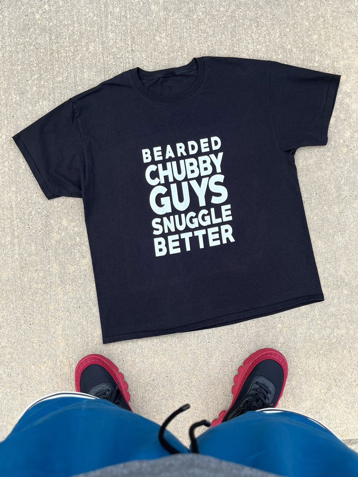 Vintage Y2k Adult Humor Bearded Chubby Guys Funny T Shirt Hoodie, Sweatshirt | PodTeesHub.com