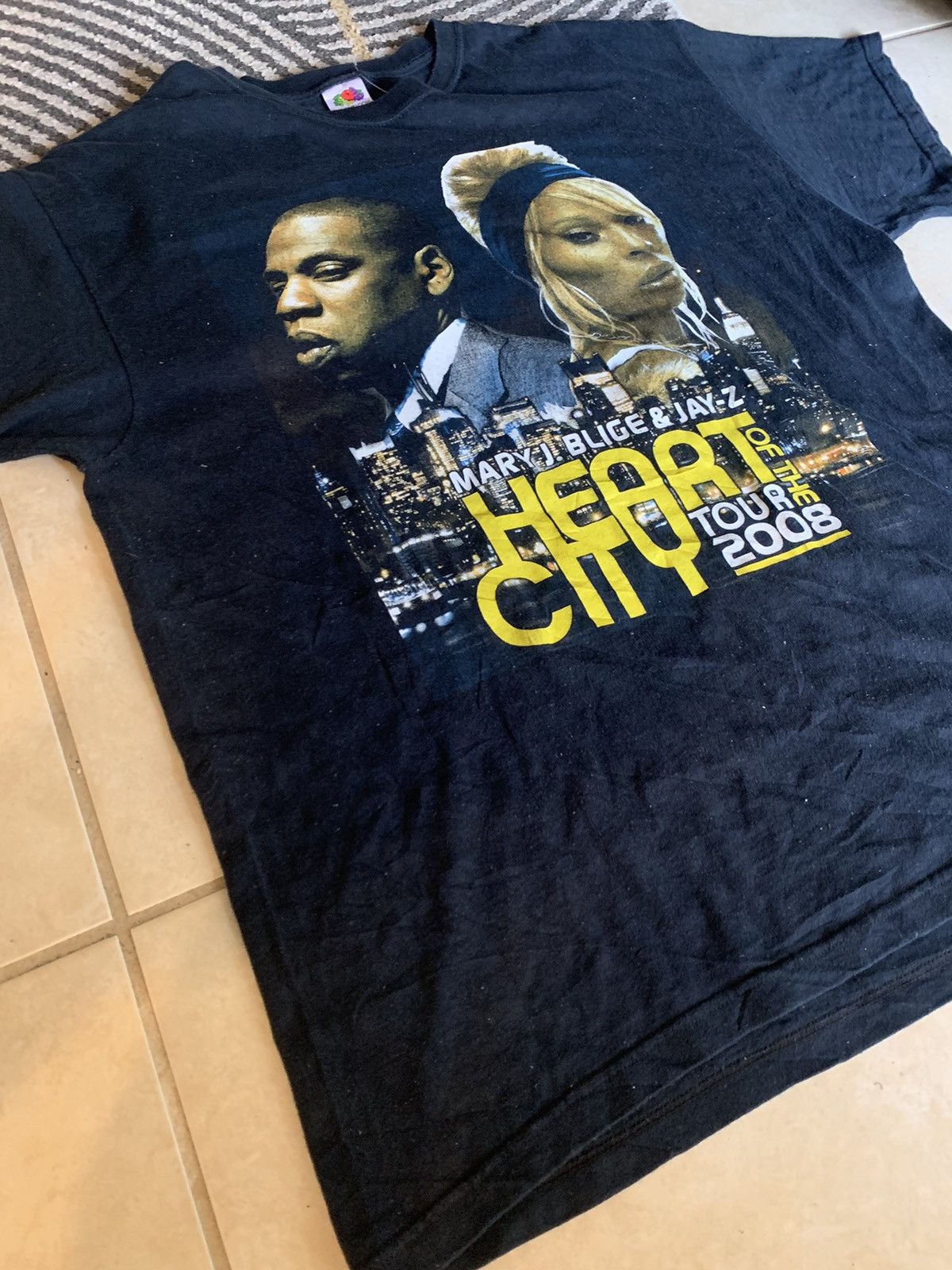 Vintage Jay Z Mary J Blige Heart Of The City Tour Tee Hoodie, Sweatshirt | PodTeesHub.com