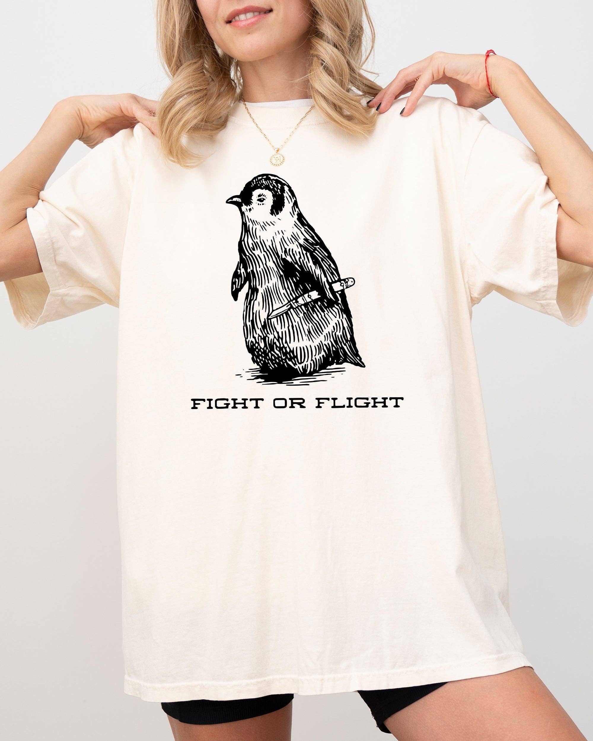 Fight For Flight, Penguin, Funny, Aesthetic Meme, Bird Shirt Hoodie, Sweatshirt | PodTeesHub.com