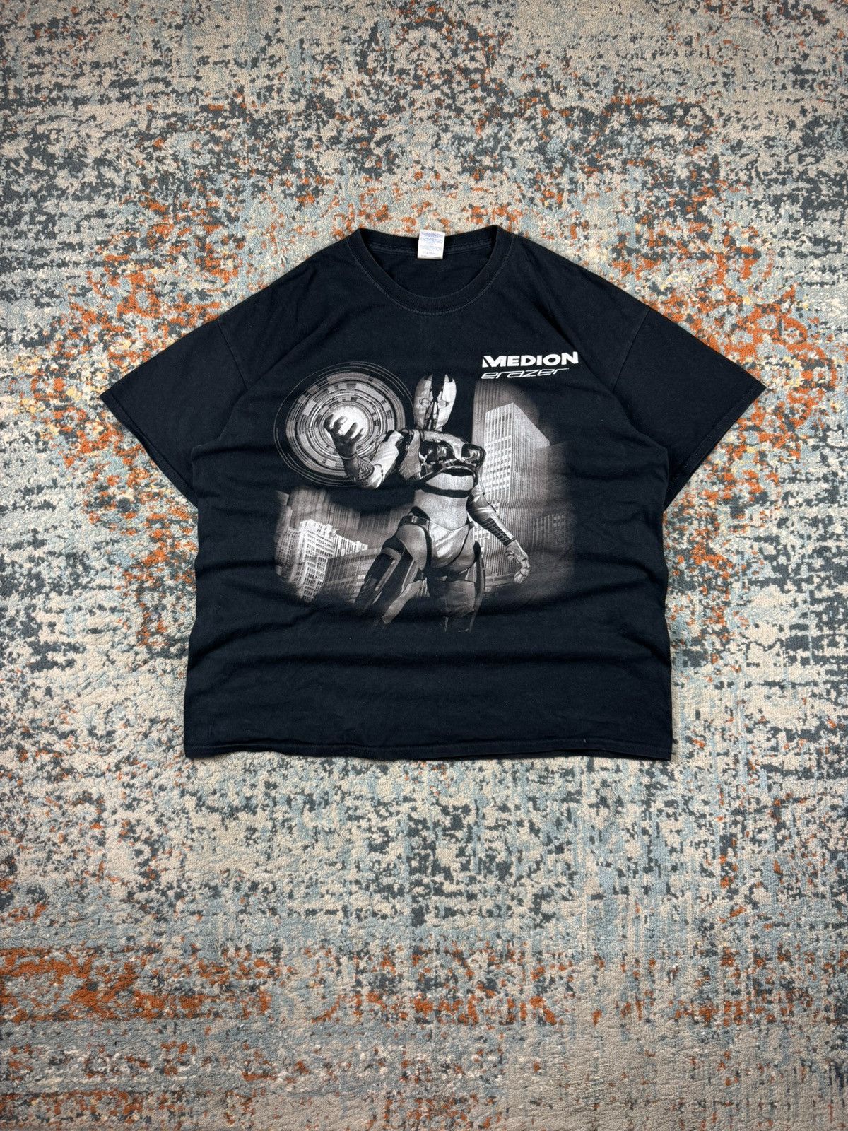 Rare Vintage 00s Medion Erazer Gaming Pc Promo Graphic Tee Hoodie, Sweatshirt | PodTeesHub.com