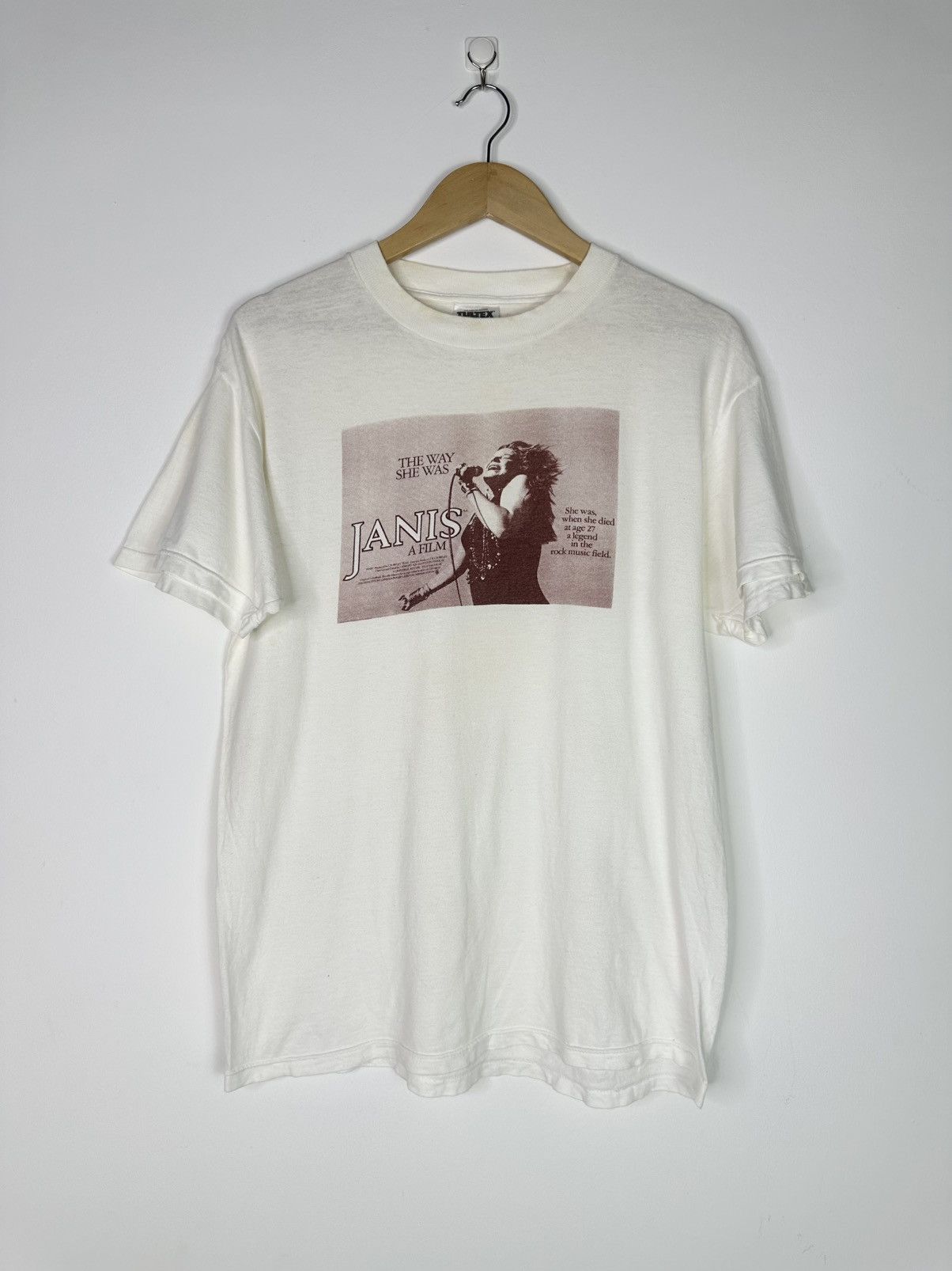 Band Tees Vintage 90s Janis Joplin A Film Tee Hoodie, Sweatshirt | PodTeesHub.com