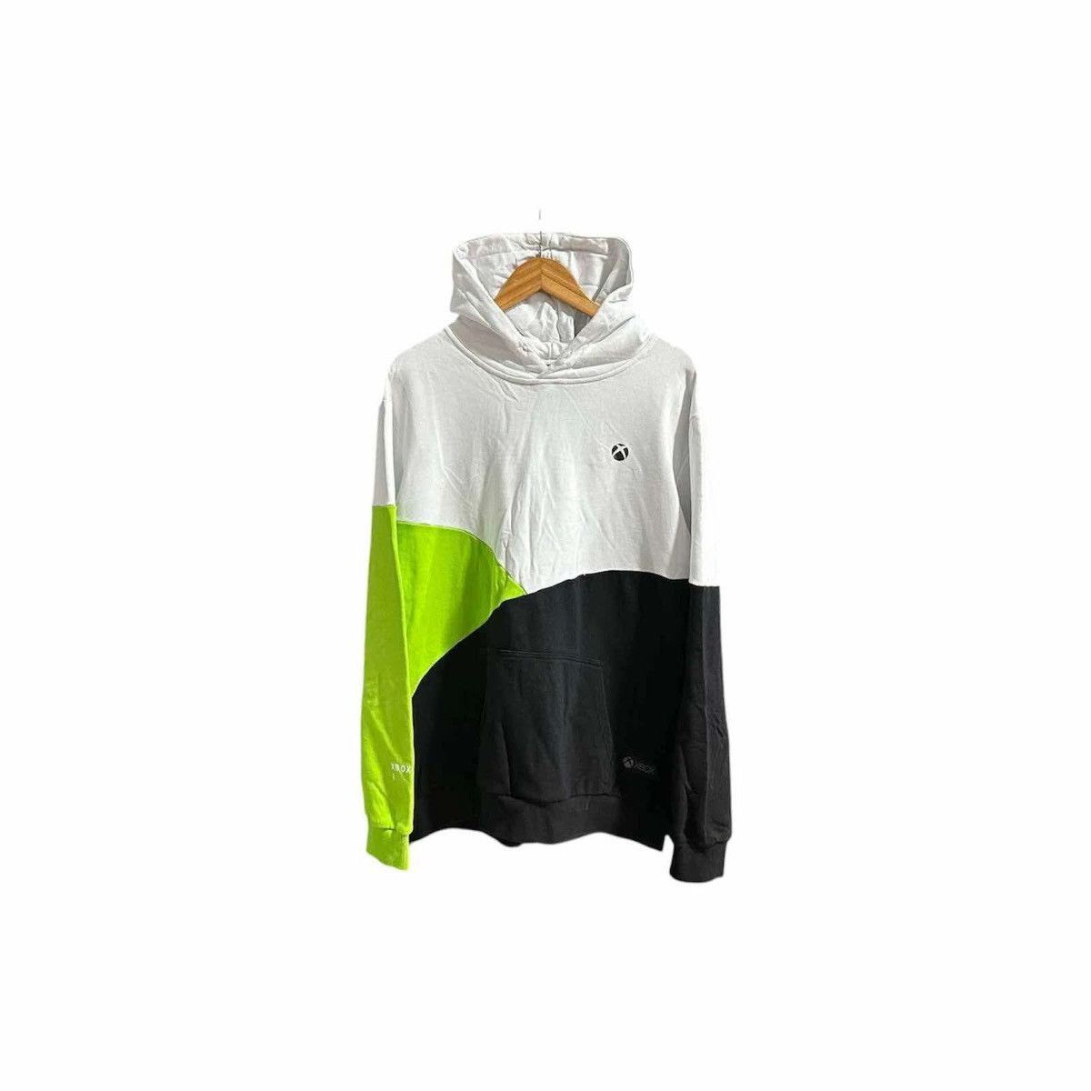 Japanese Brand Sick Y2k Xbox Hoodie Color Block Asymmetric T-Shirts, Sweatshirt | PodTeesHub.com