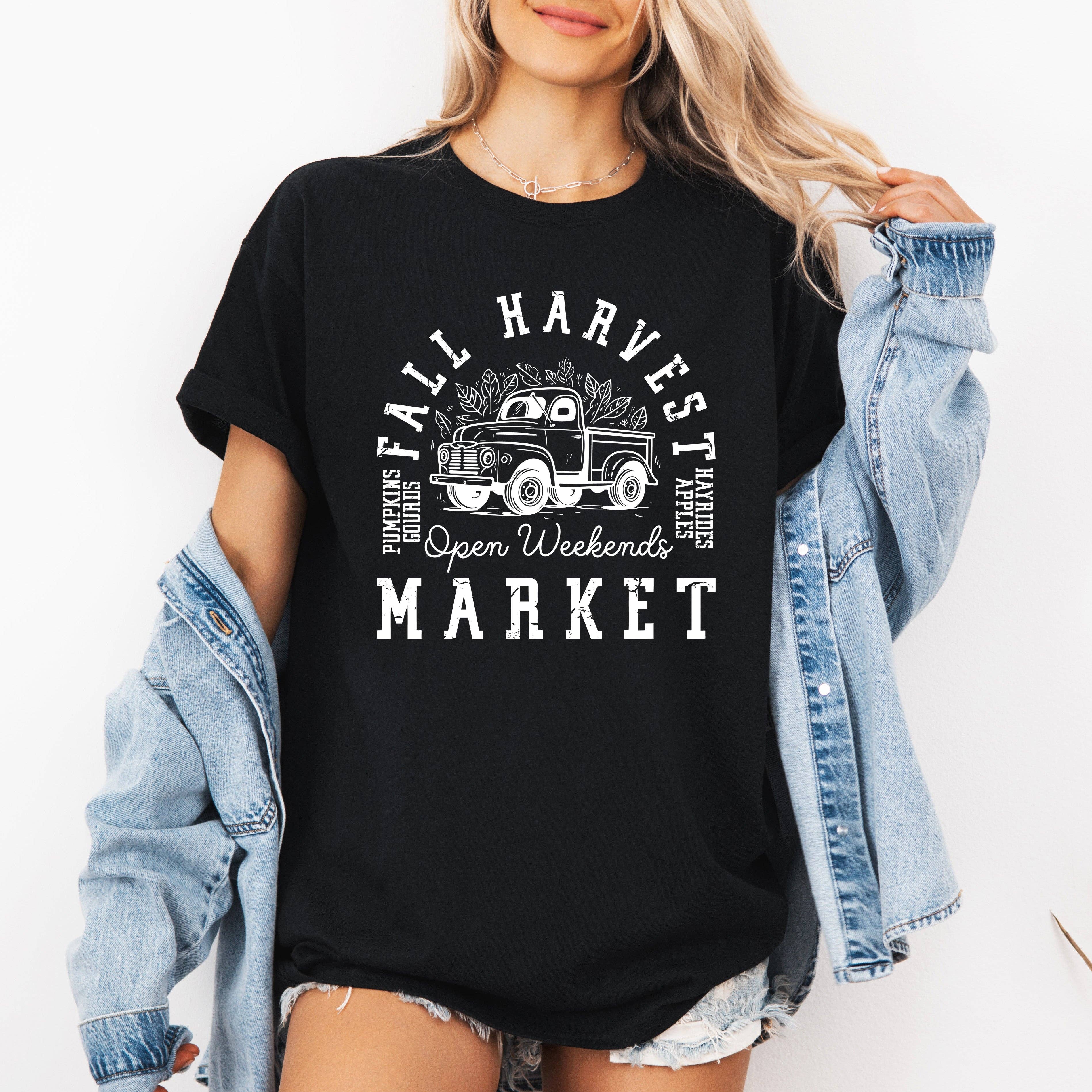Fall Harvest Market, Pumpkins, Autumn, Tshirt Hoodie, Sweatshirt | PodTeesHub.com