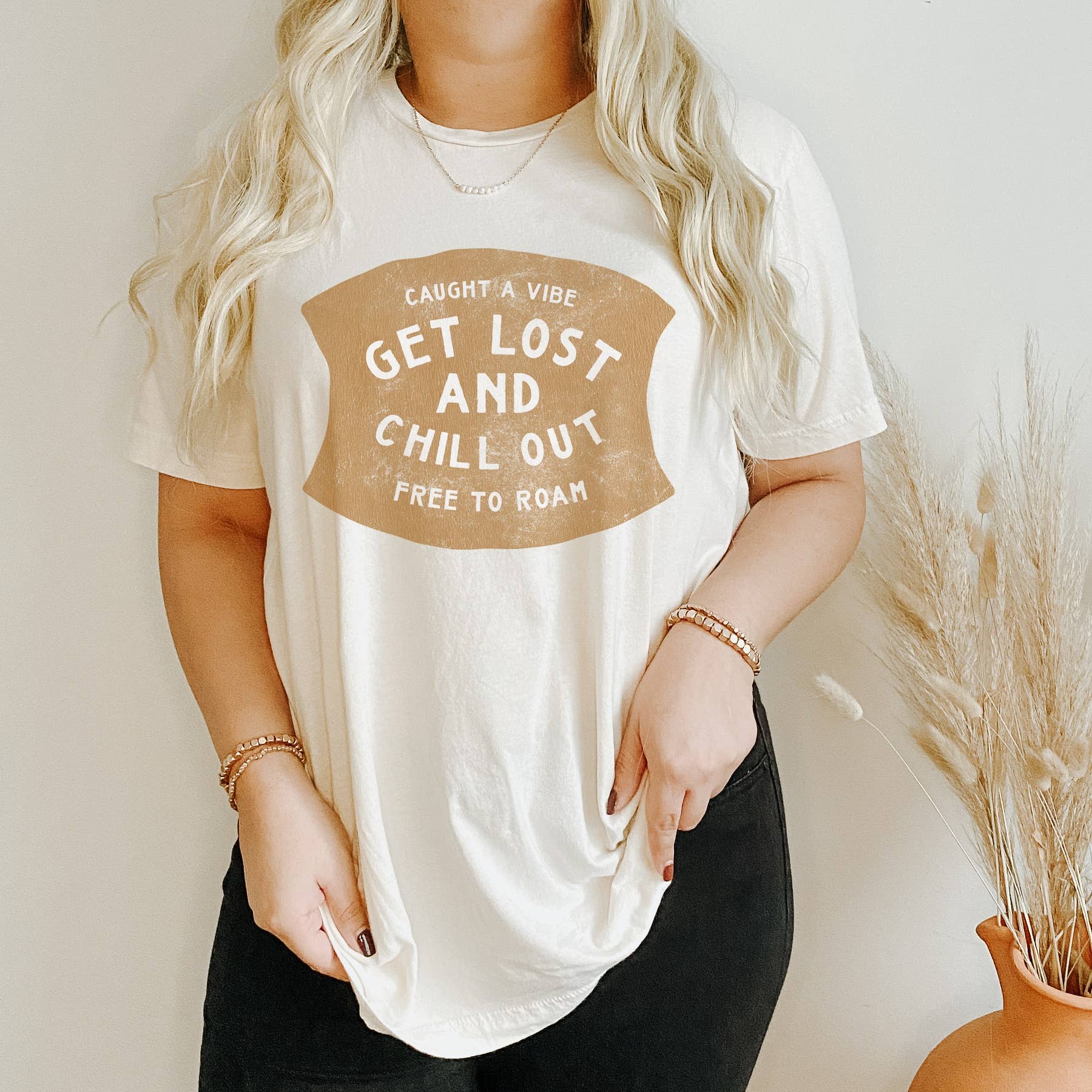 Get Lost and Chill Out Graphic Tee | Women's Tees Boho Retro Hoodie, Sweatshirt | PodTeesHub.com