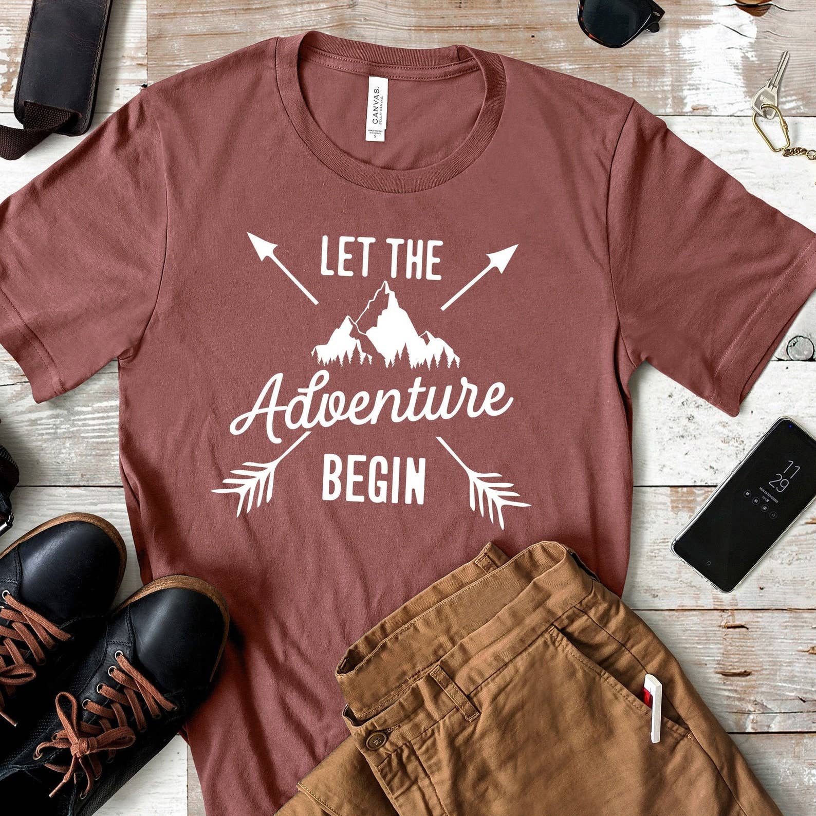 Let the Adventure Begin T-Shirt Hoodie, Sweatshirt | PodTeesHub.com