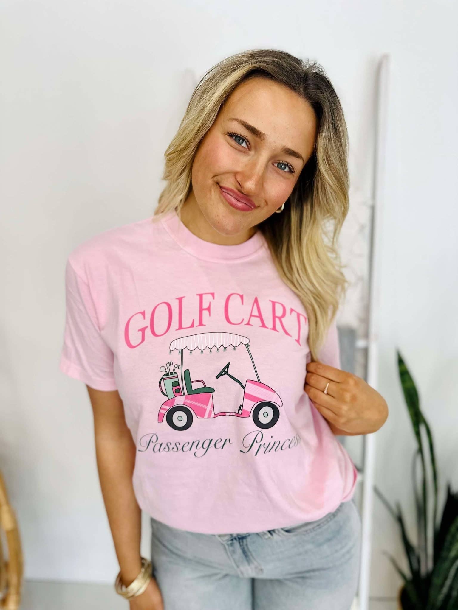 Golf Cart Passenger Princess Dtf Tee Hoodie, Sweatshirt | PodTeesHub.com