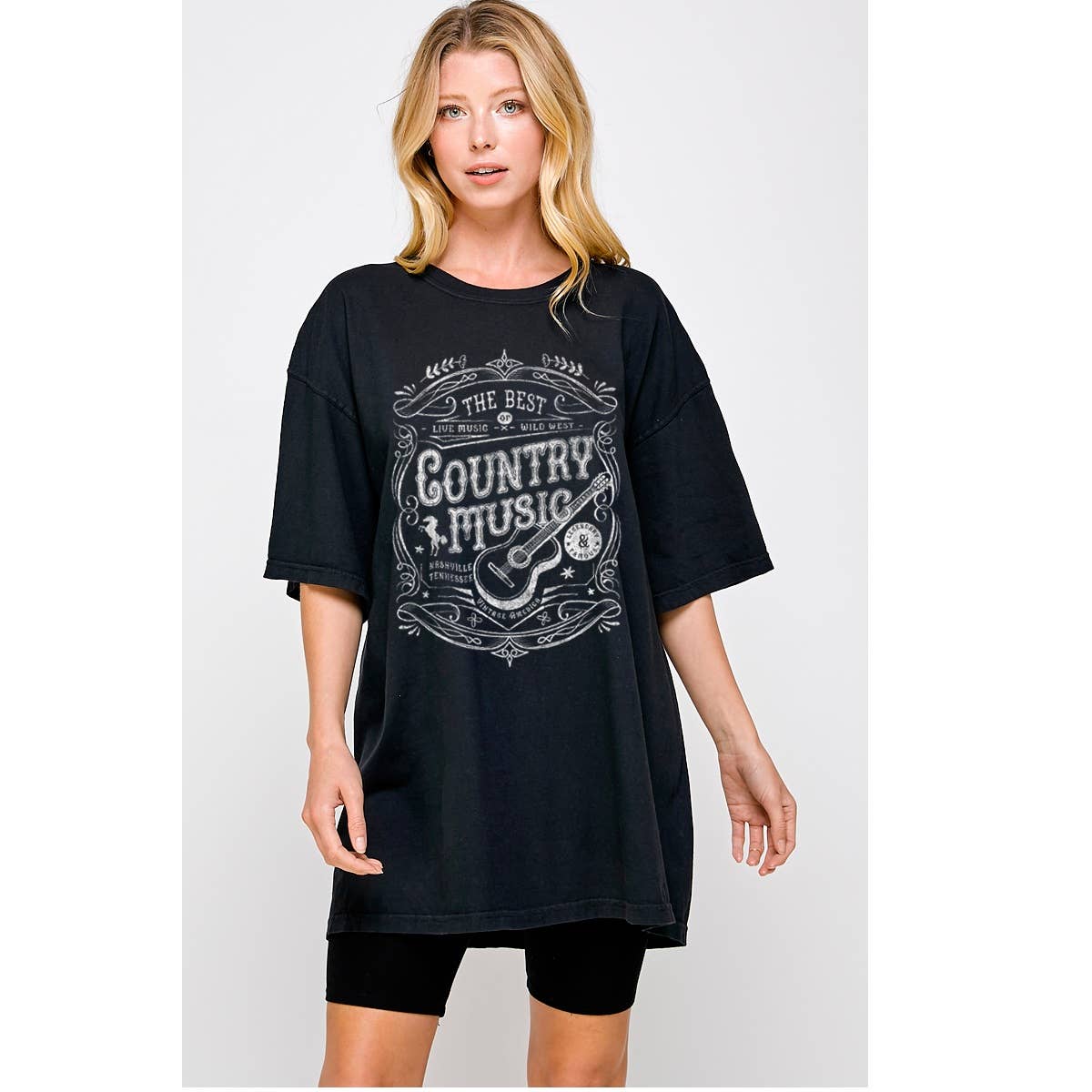 Country Music Vintage Graphic  Oversized Tee Hoodie, Sweatshirt | PodTeesHub.com