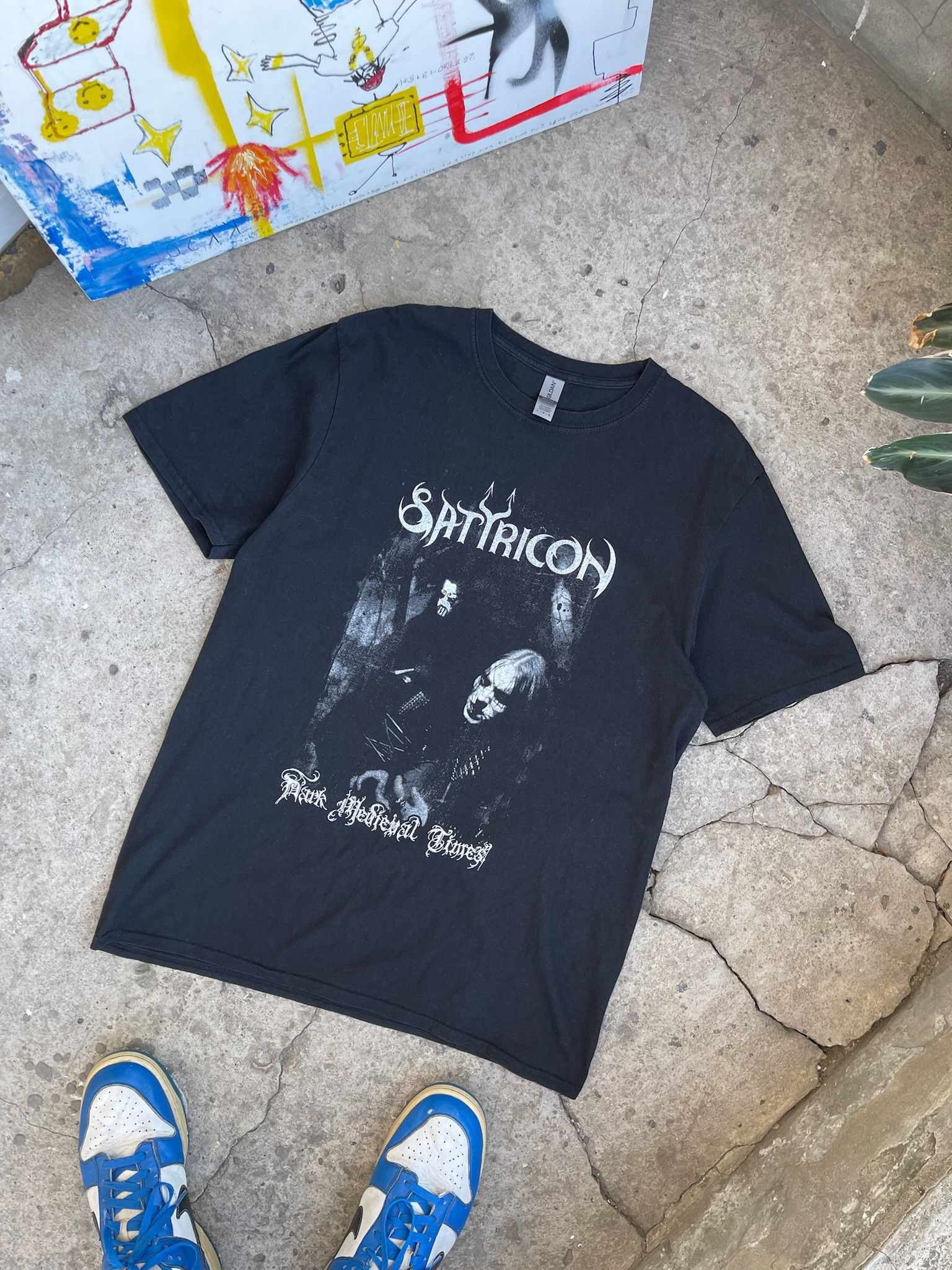 Band Tees Vtg 00s Satyricon Dark Medieval Times Band Tee Black Metal Hoodie, Sweatshirt | PodTeesHub.com