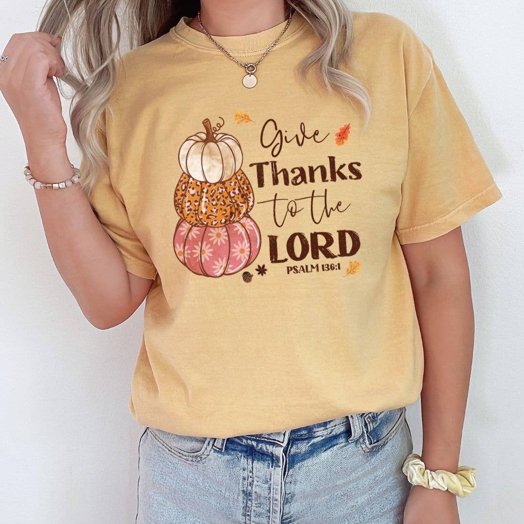 Psalm 136 Fall Tee - Graphic Tee - Thanksgiving Hoodie, Sweatshirt | PodTeesHub.com