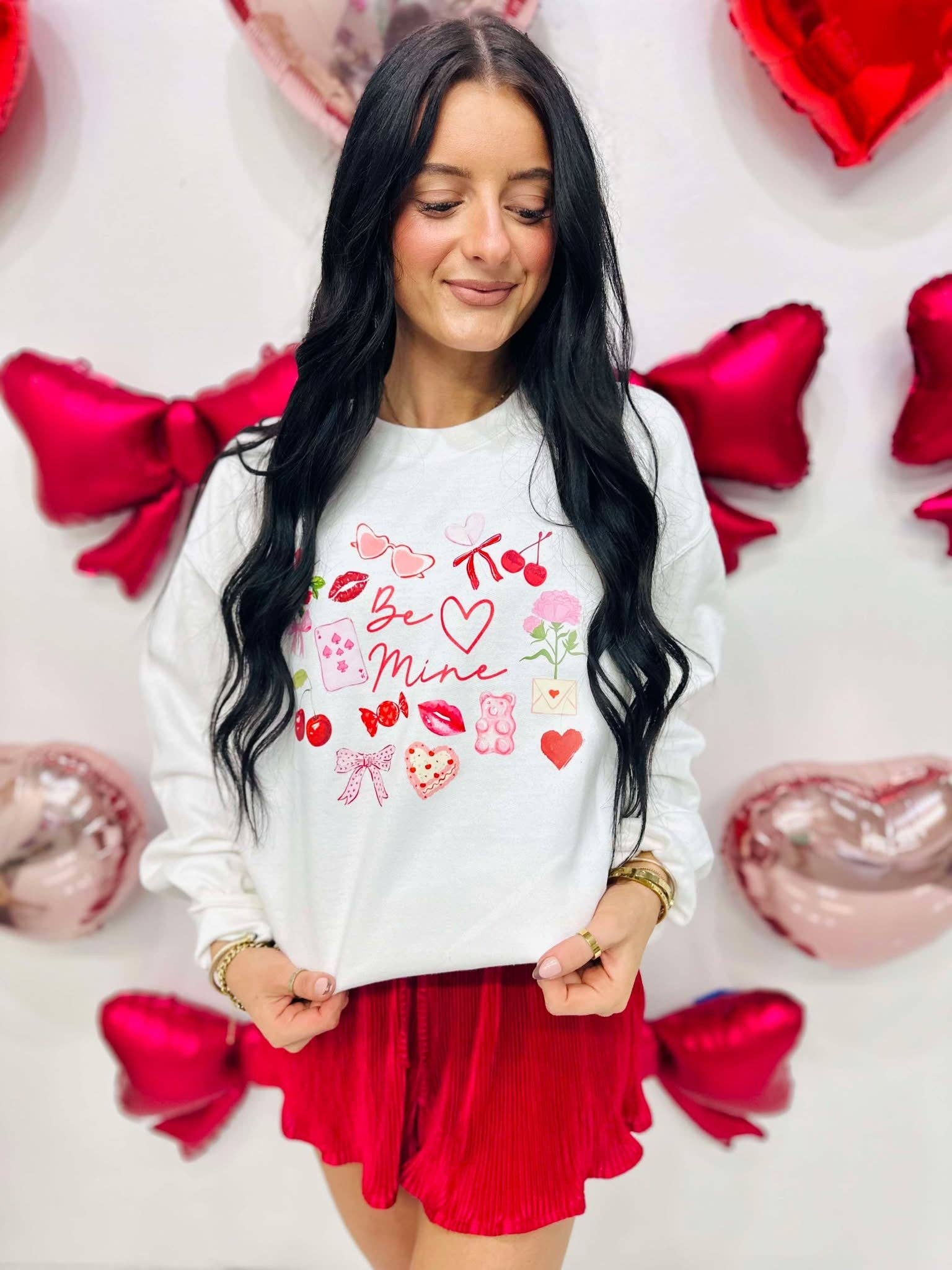 Be Mine Valentine's Trinkets Dtf Sweatshirt T-Shirts, Hoodie | PodTeesHub.com