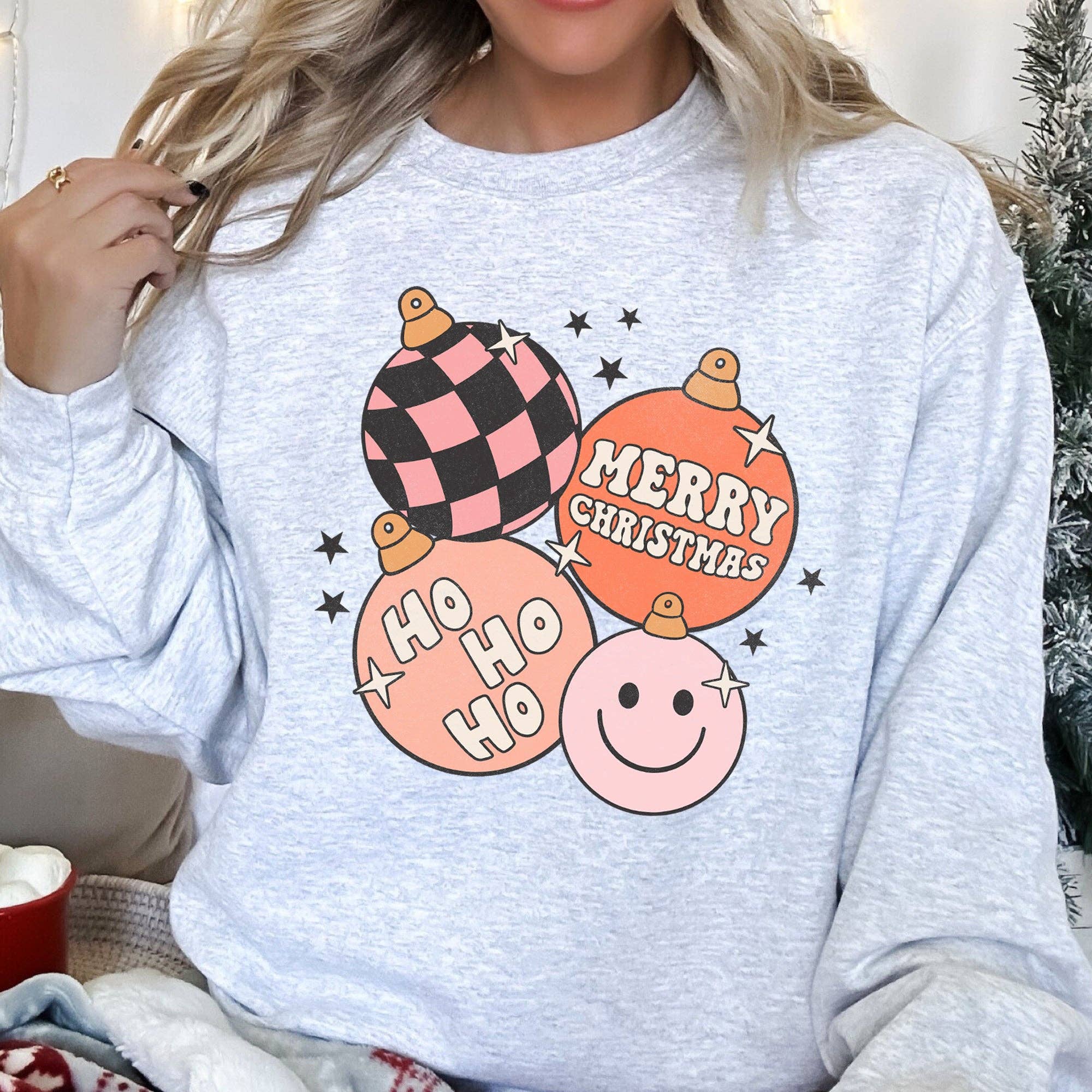 Ho Ho Ho Merry Christmas Retro Sweatshirt T-Shirts, Hoodie | PodTeesHub.com