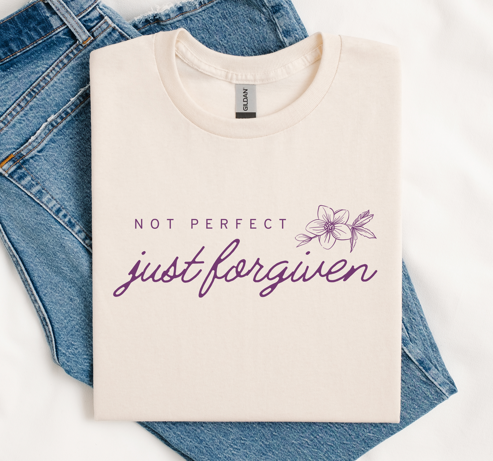 Forgiven Shirt, Faith Tee, Christian Shirt, Soft Gildan Hoodie, Sweatshirt | PodTeesHub.com