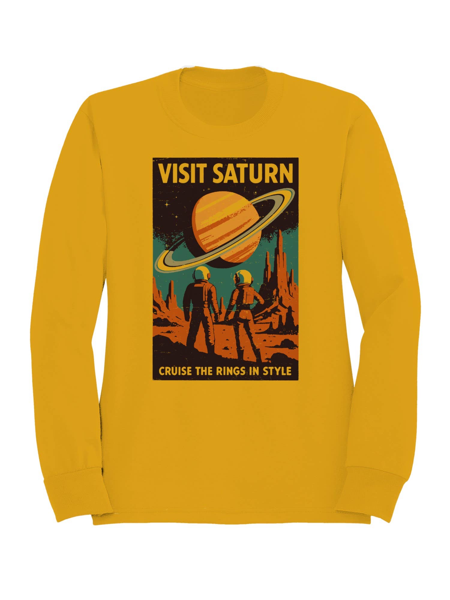 Explore Saturn - Cruise the Rings Men's Sweatshirt T-Shirts, Hoodie | PodTeesHub.com