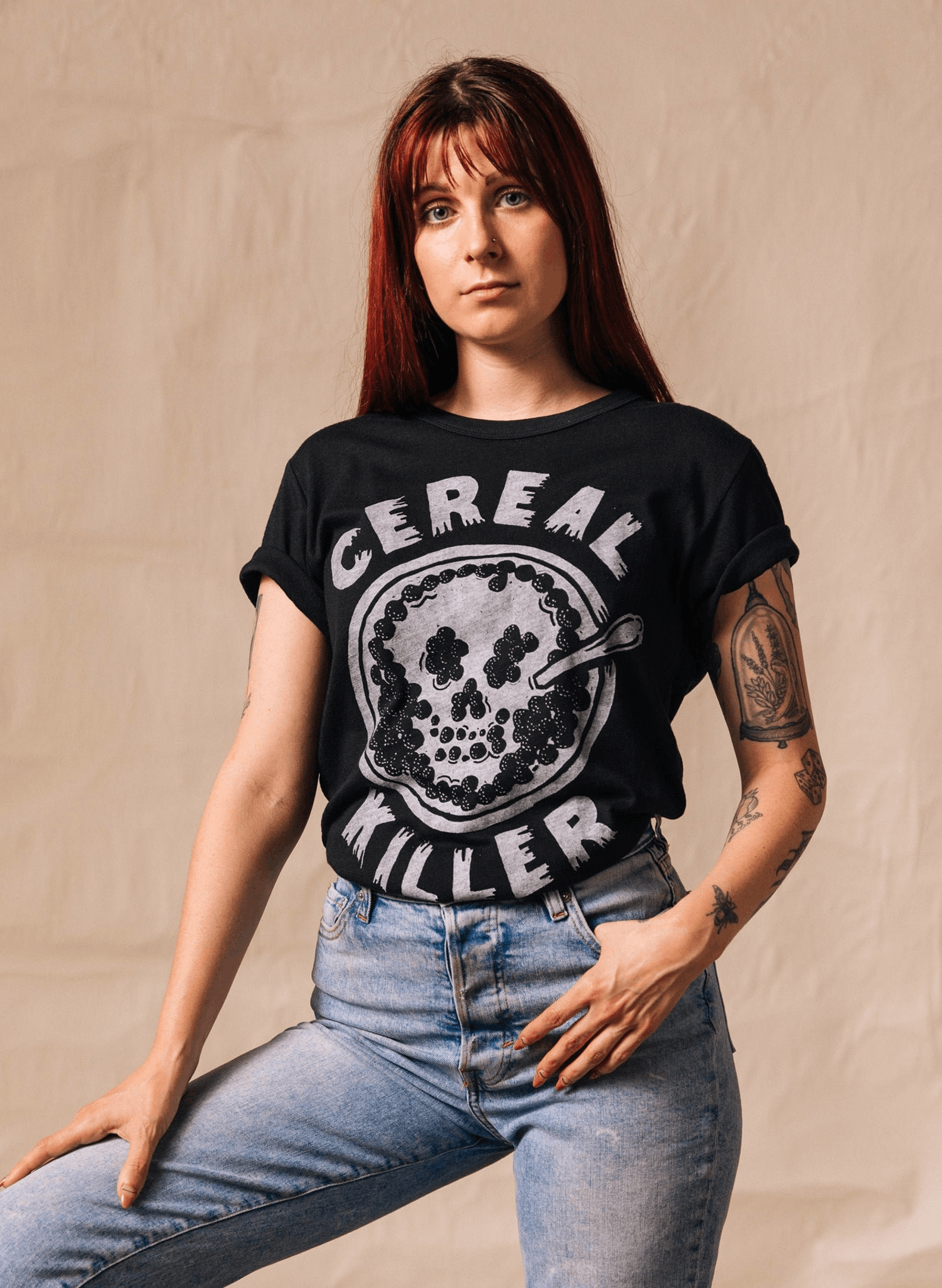 Vintage Cereal Killer T Shirt Funny Graphic Tee Hoodie, Sweatshirt | PodTeesHub.com