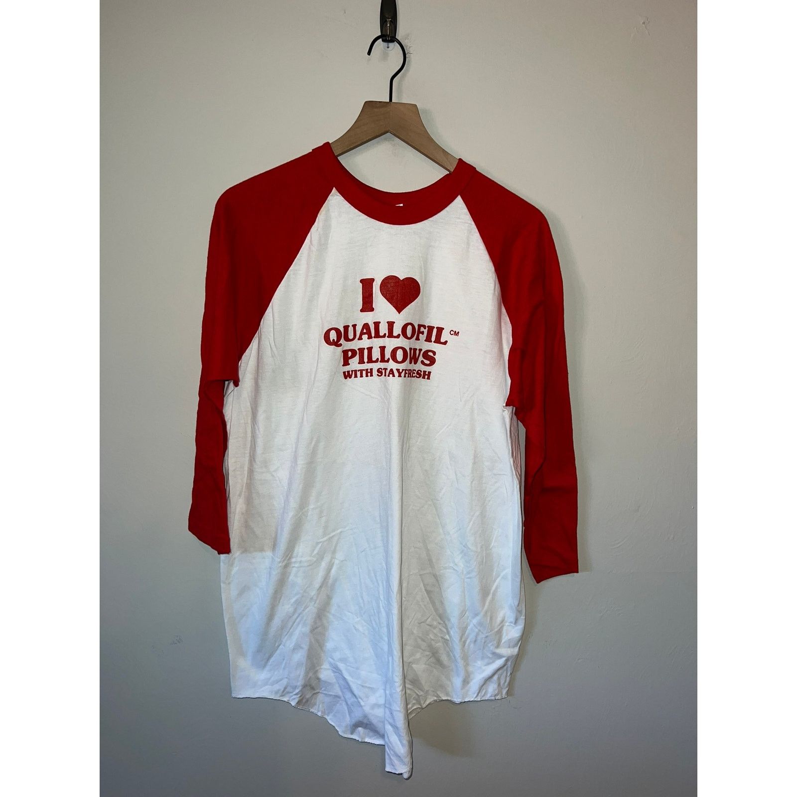 Vintage Pillow Shirt I Love Quallofil Tee 80s 1980s Vtg Xl Hoodie, Sweatshirt | PodTeesHub.com