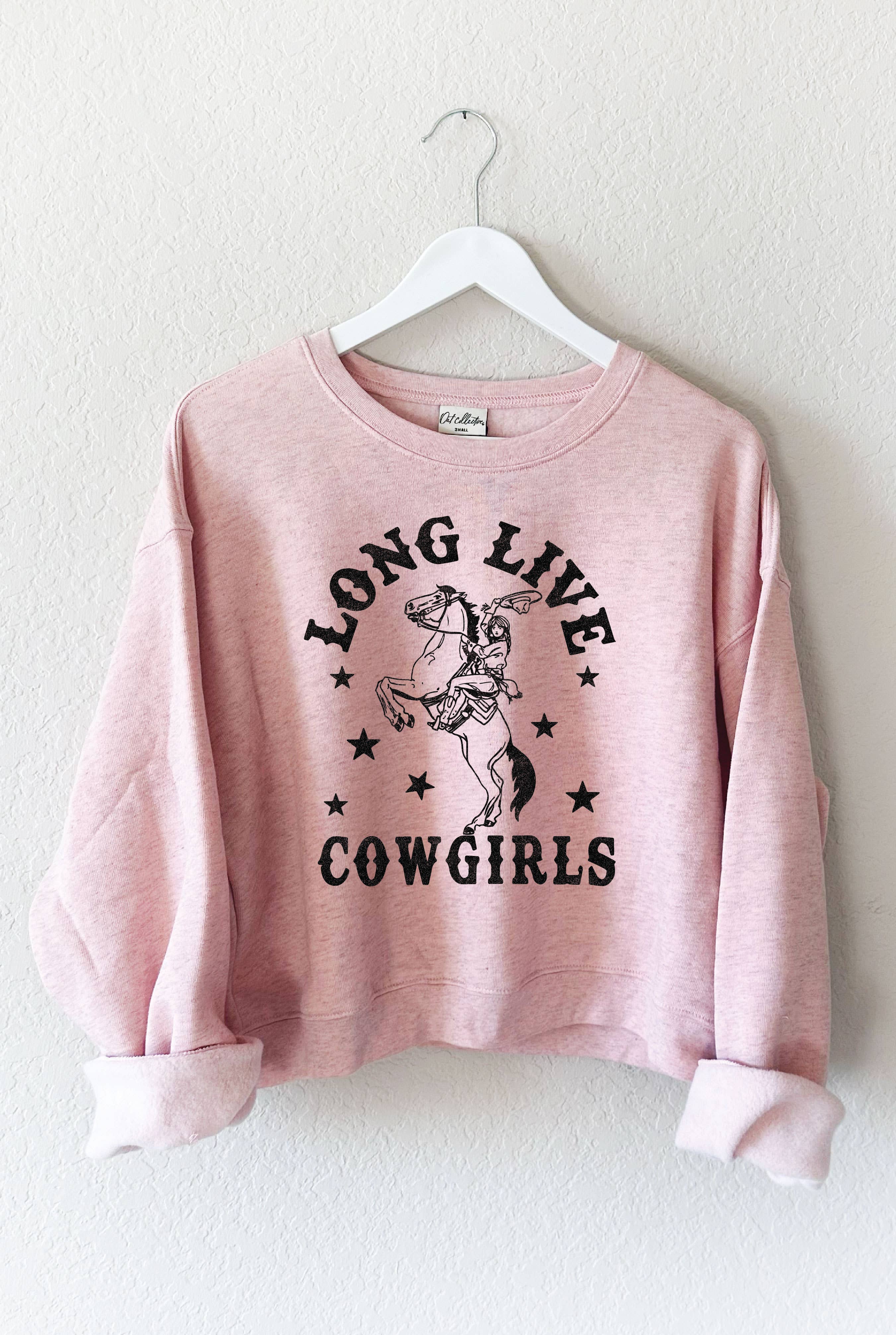 Long Live Cowgirls Mid Graphic Sweatshirt T-Shirts, Hoodie | PodTeesHub.com